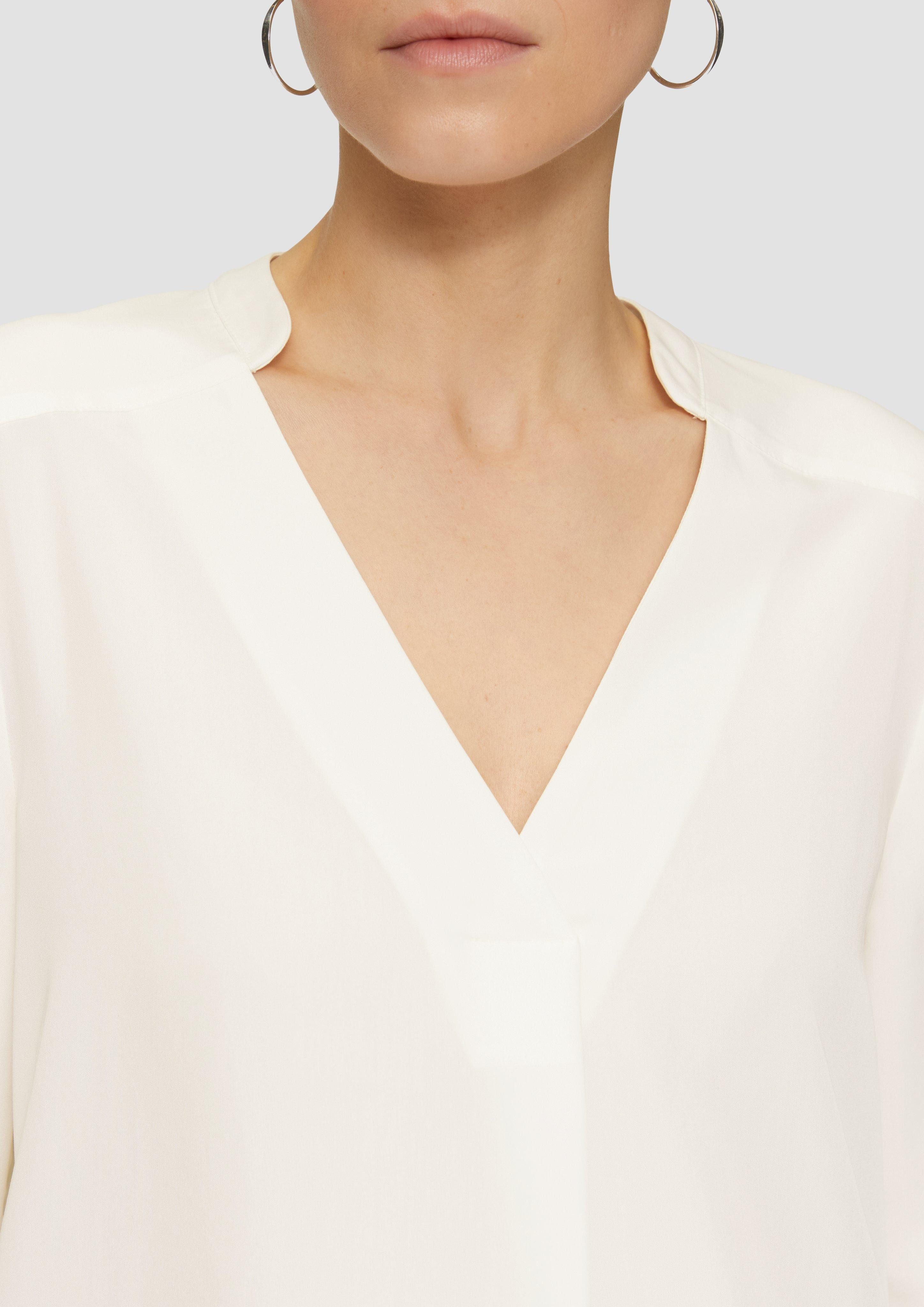 s.Oliver BLACK LABEL Langarmbluse Longbluse aus günstig online kaufen