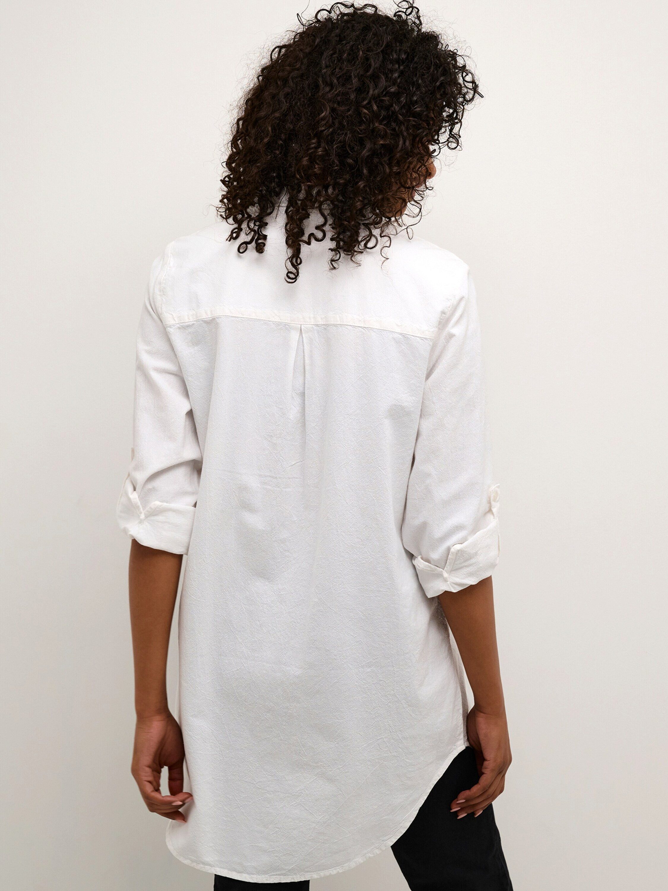 KAFFE Langarmbluse Naya (1-tlg) Falten