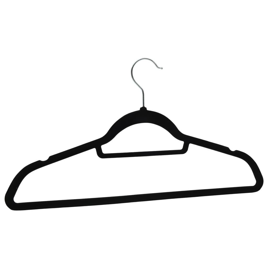 DOTMALL Bügel, (20-tlg) Kleiderbügel Anti-Rutsch Schwarz Anzugbügel, Bügel, Premium 360° drehbar, Samt