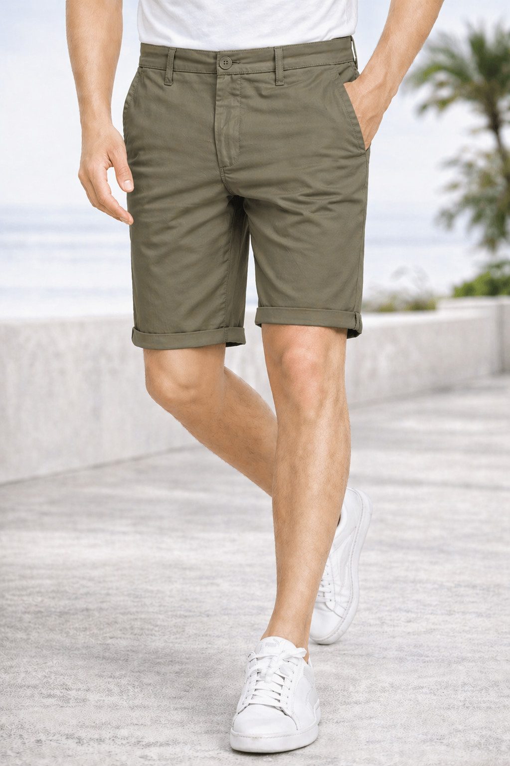 S&S Chinoshorts Herren Shorts Hosen Kurze Bermuda Baumwolle Shorts (Packung, 1-tlg., Chino Shorts) Herren Bermuda Chino Short mit Taschen