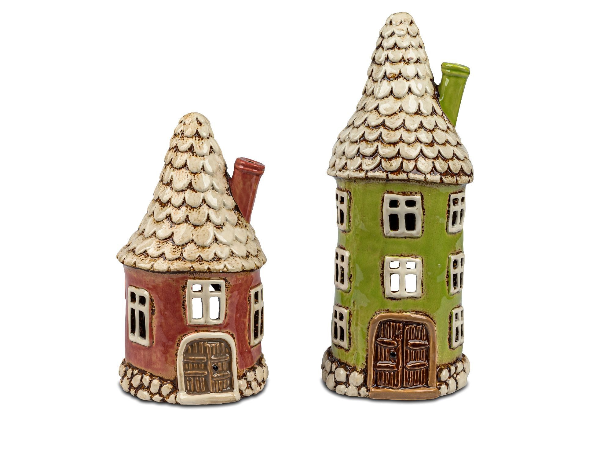 formano Windlicht Cottage, Farbe: Rot, Motiv: Haus günstig online kaufen