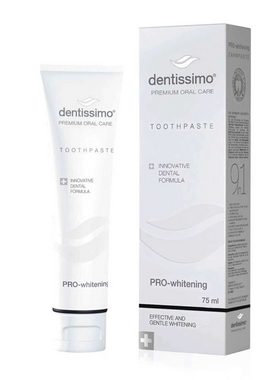 dentissimo Zahnpasta PRO-whitening, (Geschenk-Set, 1-St) Natürliche Aufhellung, Reinigung