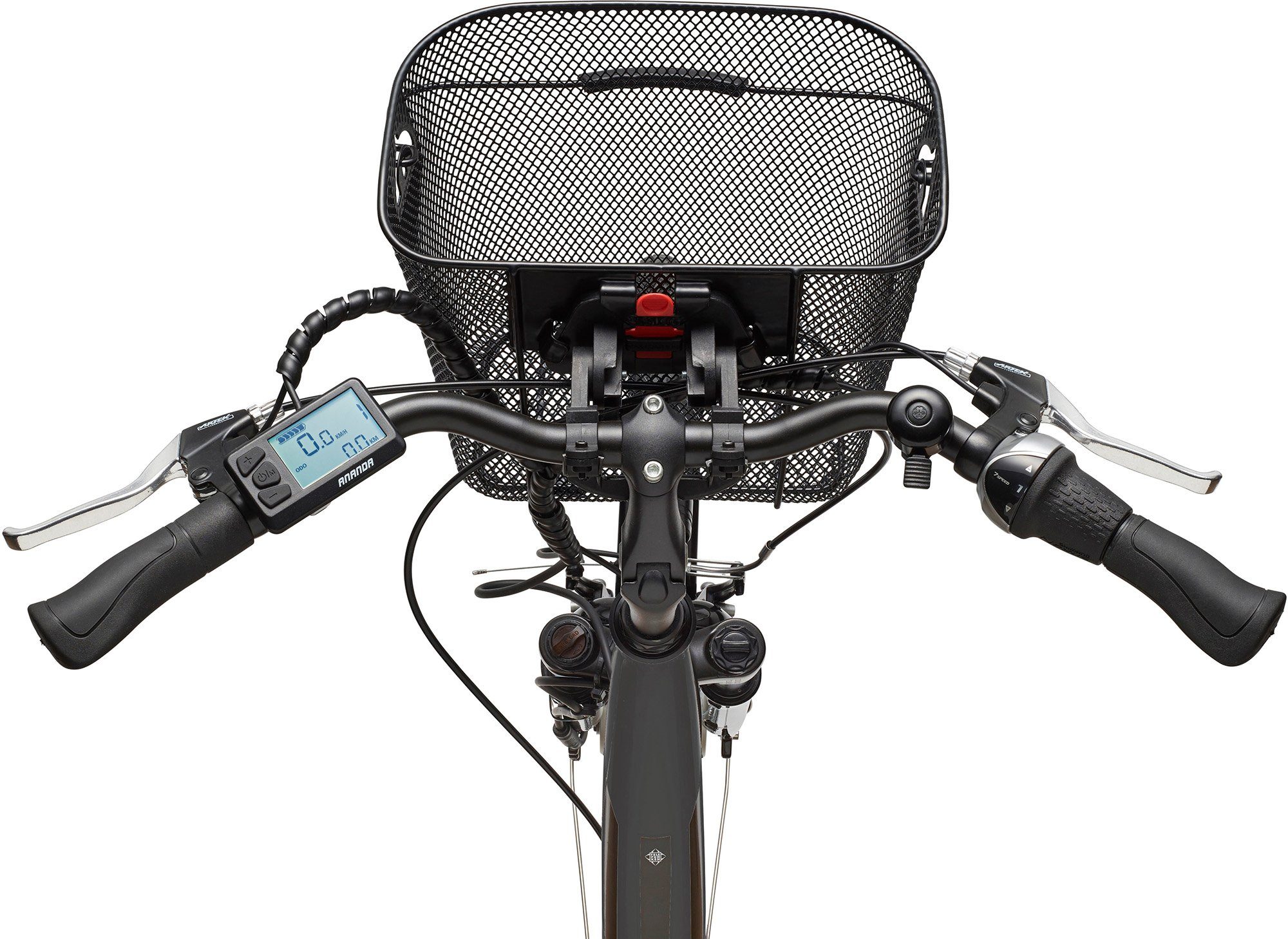 Multitalent RC840, E-Bike 7 374,4 Fahrradkorb Nexus Schaltwerk, mit Gang Telefunken Akku, Shimano Wh Frontmotor,