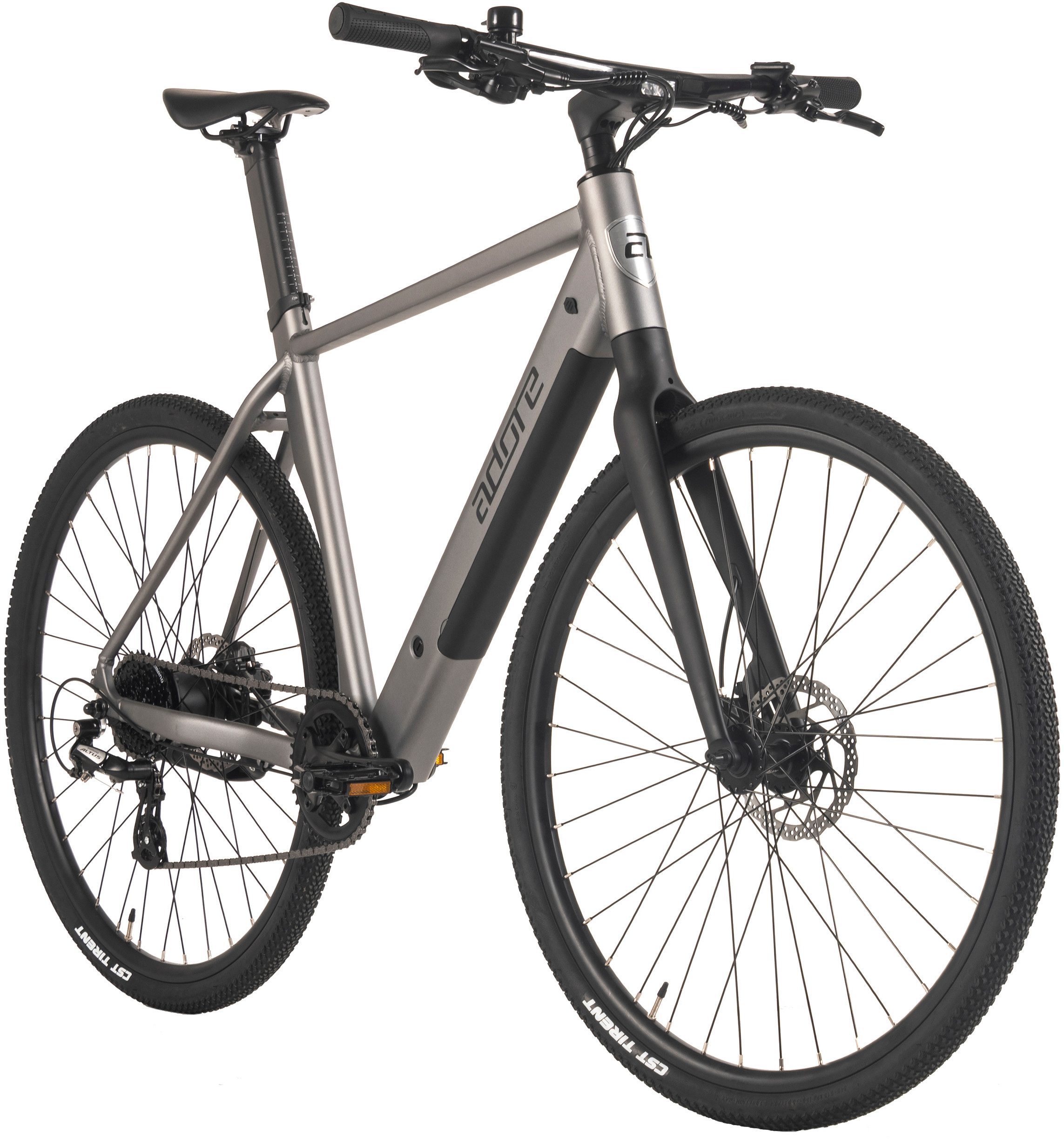 Adore E-Bike Urbanbike 28" Alu Urban Bike Stadtfahrrad UBR-770 Heckmotor 35NM / 9,8Ah, 8 Gang Shimano ALTUS Schaltwerk, Kettenschaltung, Heckmotor, 352,8 Wh, Pedelec, Elektrofahrrad für Herren