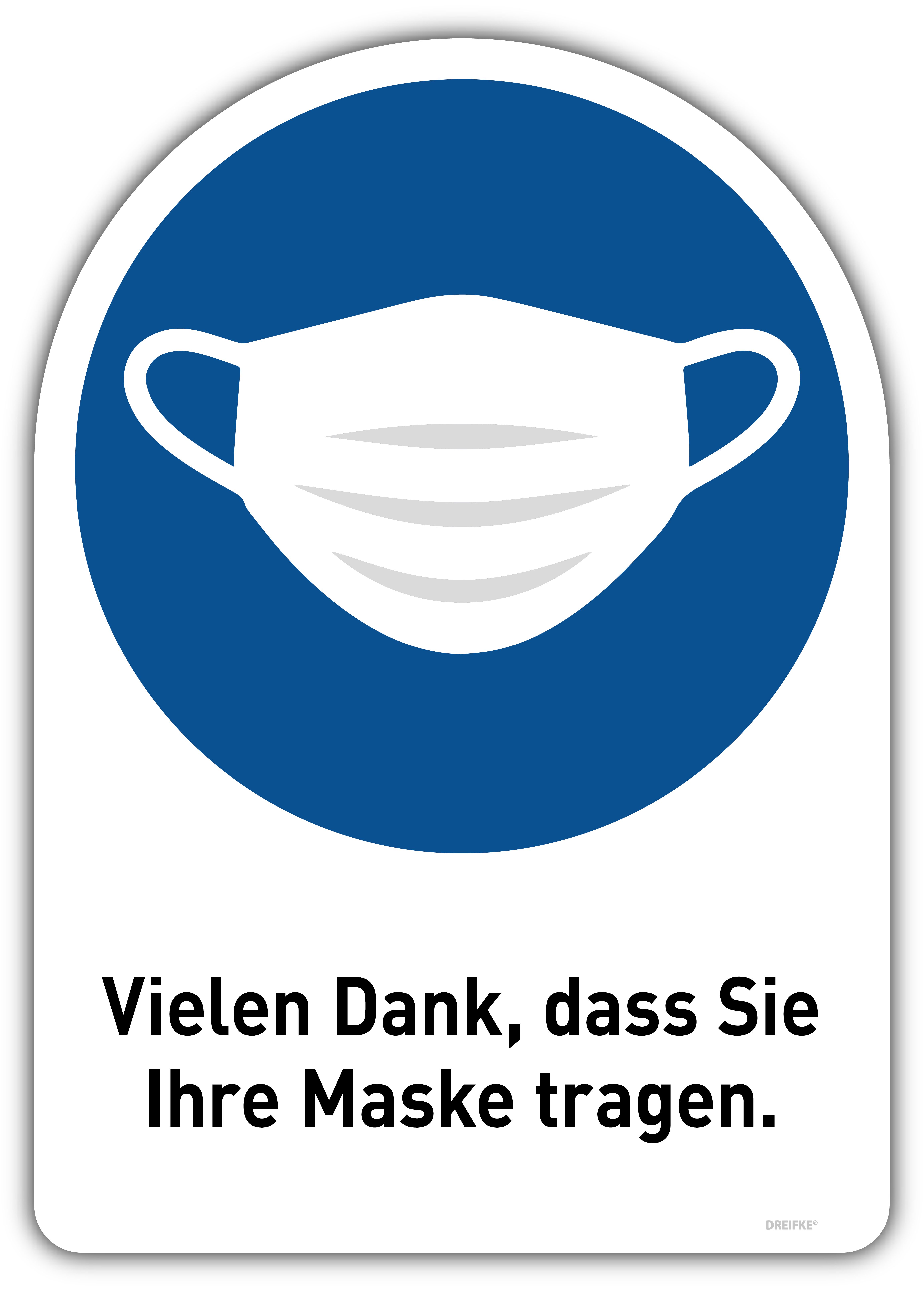 Aufkleber Verbotszeichen "Maske/Mundschutz verboten" Schild FolieØ5-30cm 