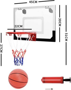 KOMFOTTEU Basketballkorb Basketball-Set, Basketballring an der Tür