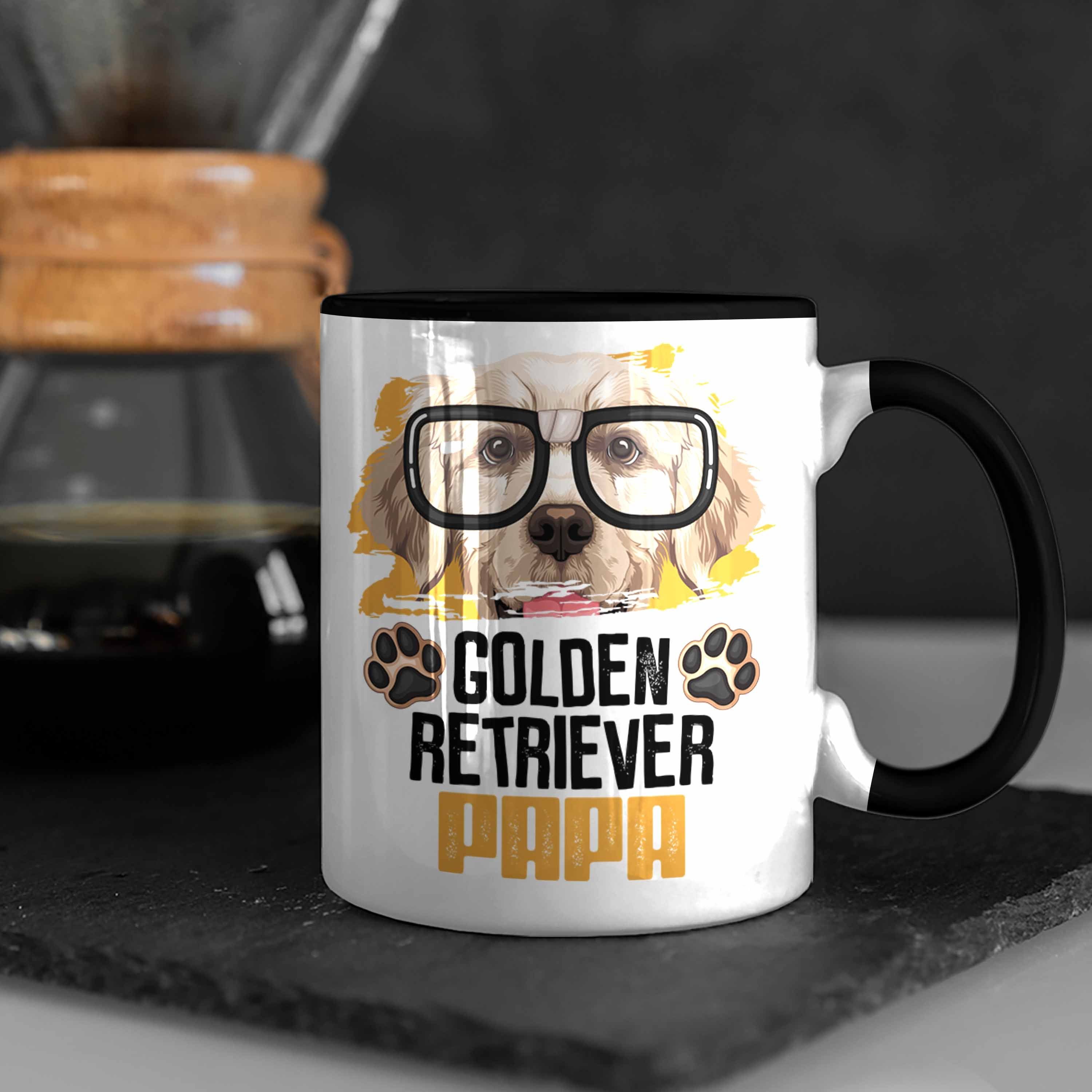 Geschenk Papa Tasse Spruch Golden Tasse Trendation Lustiger Geschenk Schwarz Retriever Besitzer