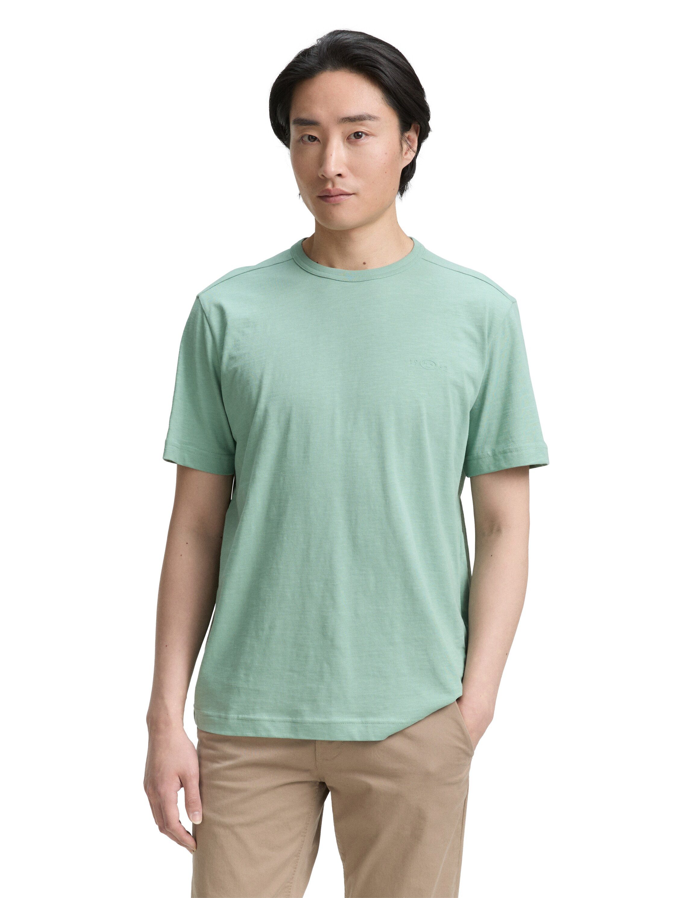 TOM TAILOR T-Shirt mit Logo Stickerei günstig online kaufen