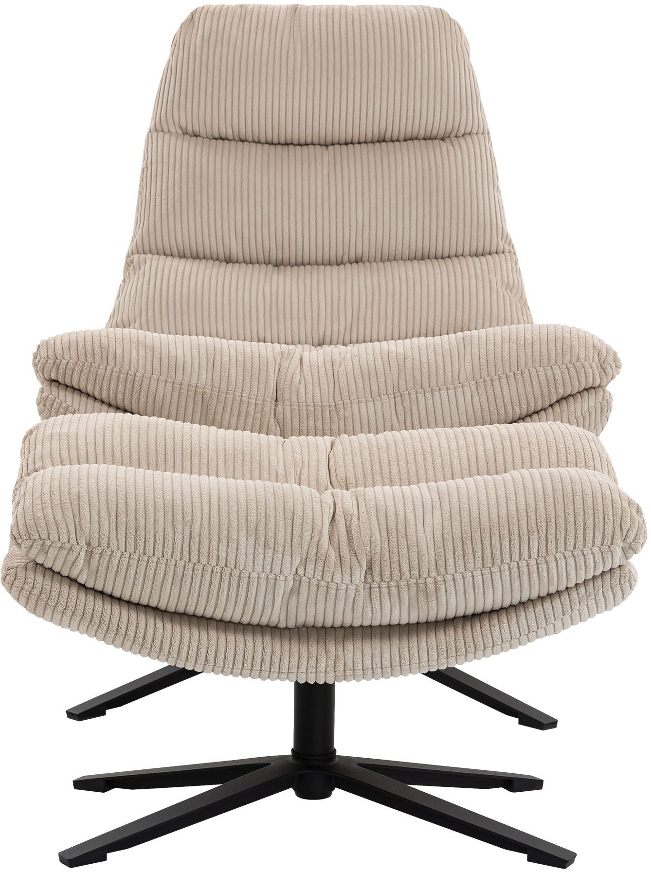 Duo Collection Relaxsessel Porto, 360° drehbar, doppelte Polsterung, mit Hocker, bis 115 kg belastbar