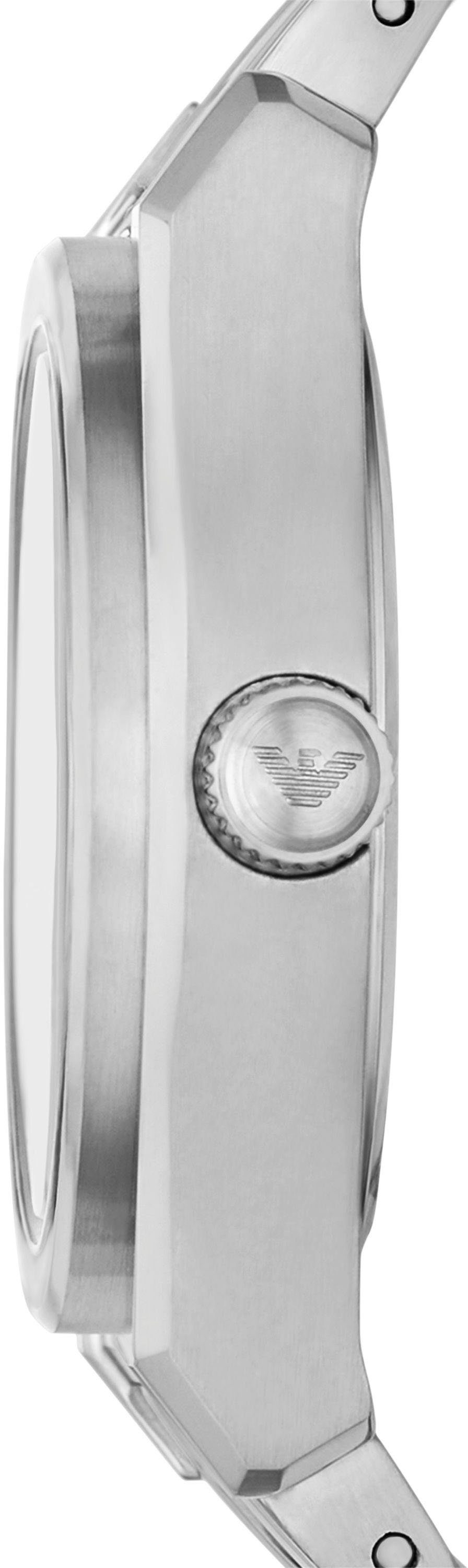 Emporio Armani Quarzuhr AR11557, Armbanduhr, Damenuhr, analog, Edelstahlarmband