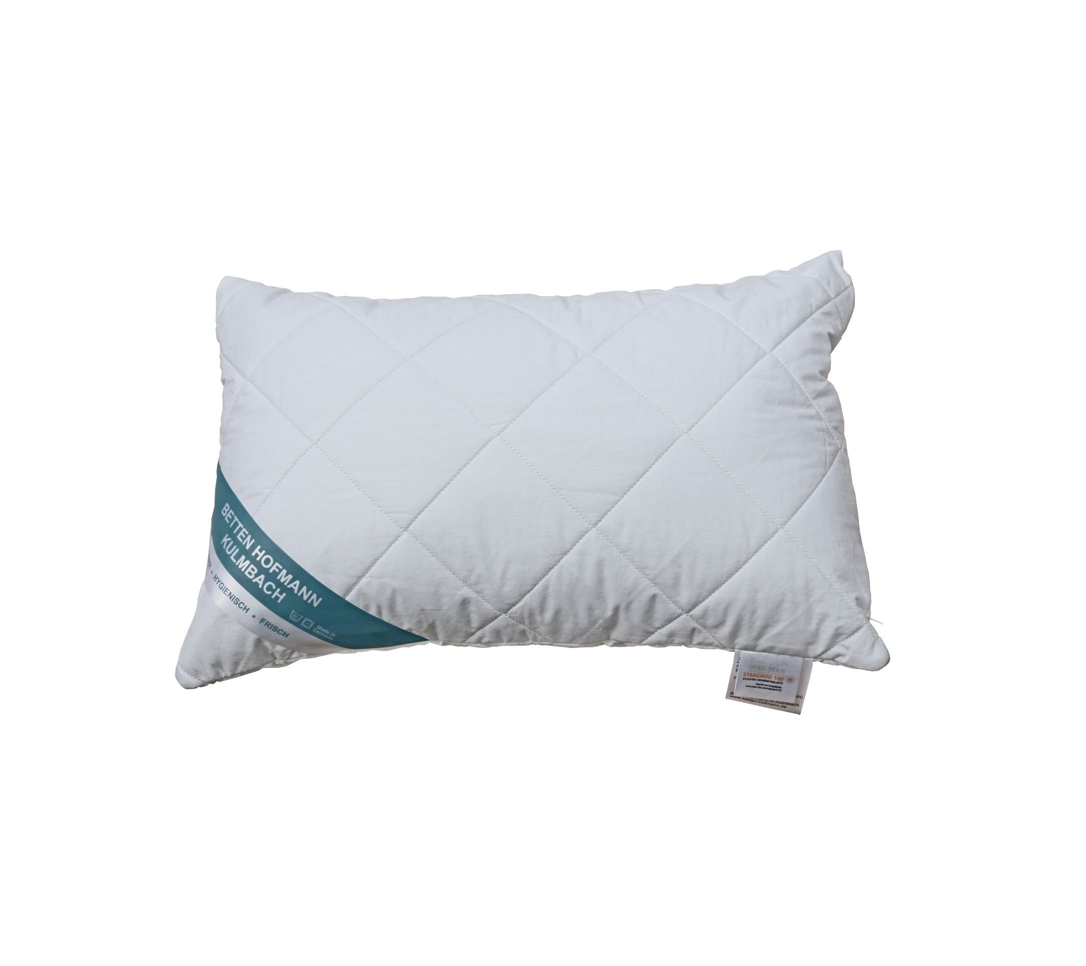 Betten Hofmann Kunstfaserkopfkissen Betten Hofmann Faserkissen Kopfkissen 40x60cm mit Reißverschluss 260g, Füllung: 100% Hohlfaserkugel, Bezug: 100% Baumwolle, Seitenschläfer, Rückenschläfer, widerstandsfähig, pflegeleicht, Made in Germany, hypoallergen