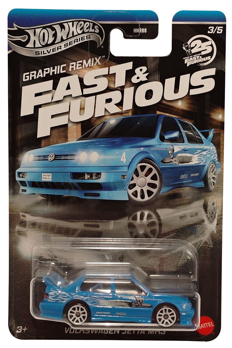 Hot Wheels Spielzeug-Auto Hot Wheels Silver Series - Fast & Furious - Volkswagen Jetta MK3, Acti