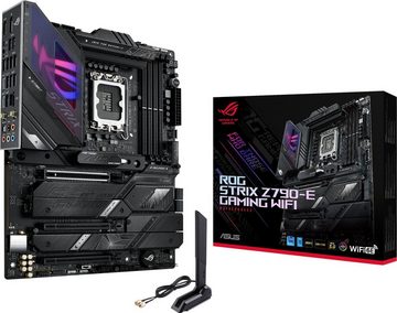 Asus ROG STRIX Z790-E GAMING WIFI Mainboard, DDR5 Speicher, 5x M.2, PCIe 5.0, WiFi 6E, AI Overclocking, Aura Sync