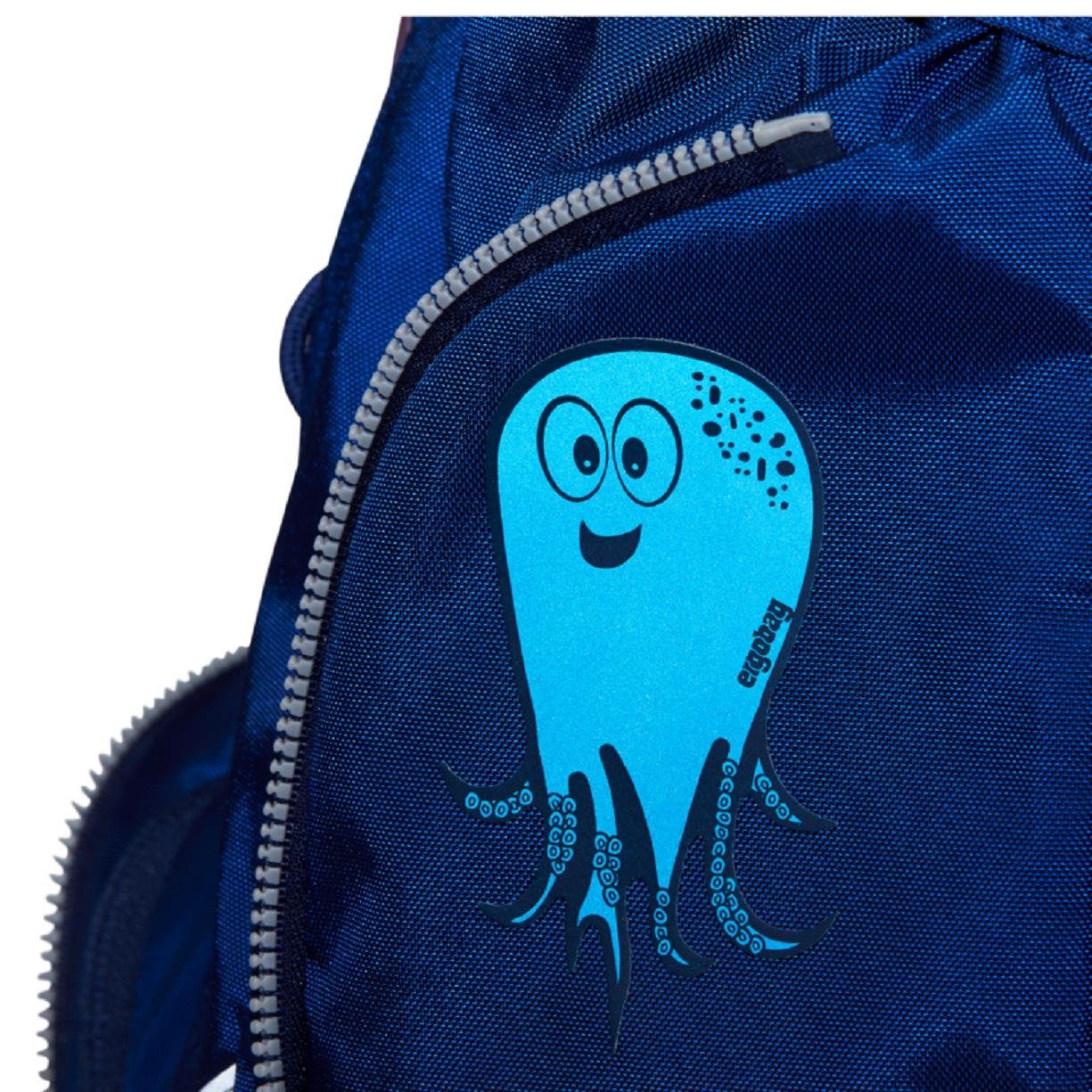 Monster Schulranzen ergobag Reflexie-Sticker ergobag Set Sticker Blau