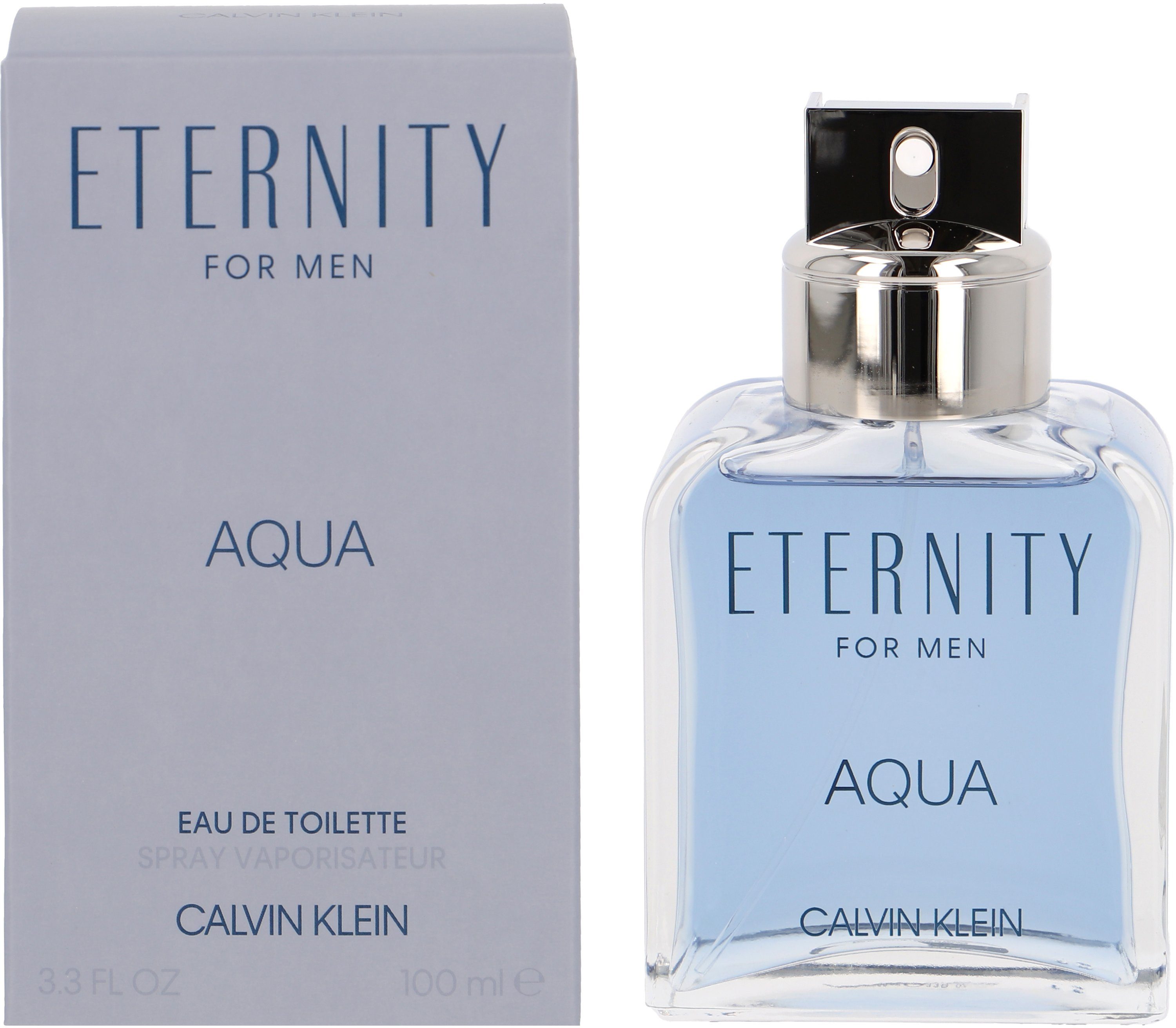 Calvin Klein Eau de Toilette CALVIN KLEIN Eternity Men Aqua, mit würzig exotischen Komponenten