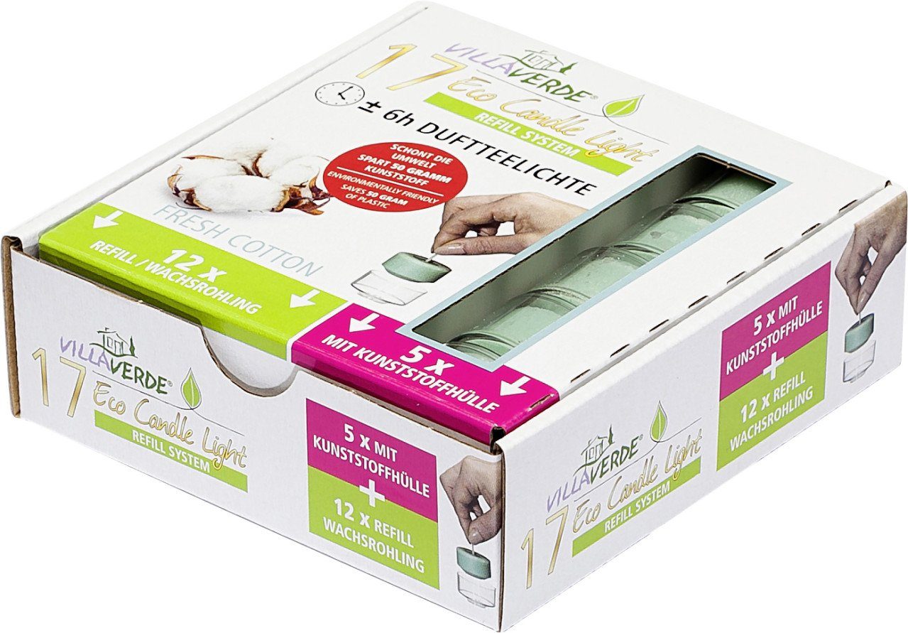 Villa Verde Teelicht Villa Verde Duftteelichter ECL (5x m.Hülle+ 12x günstig online kaufen