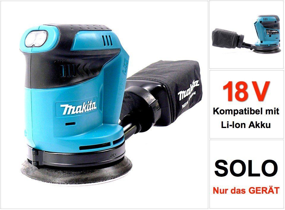 Makita Exzenterschleifer BBO 180 Z 18V Akku Exzenterschleifer Solo - ohne Akku, ohne Ladegerät