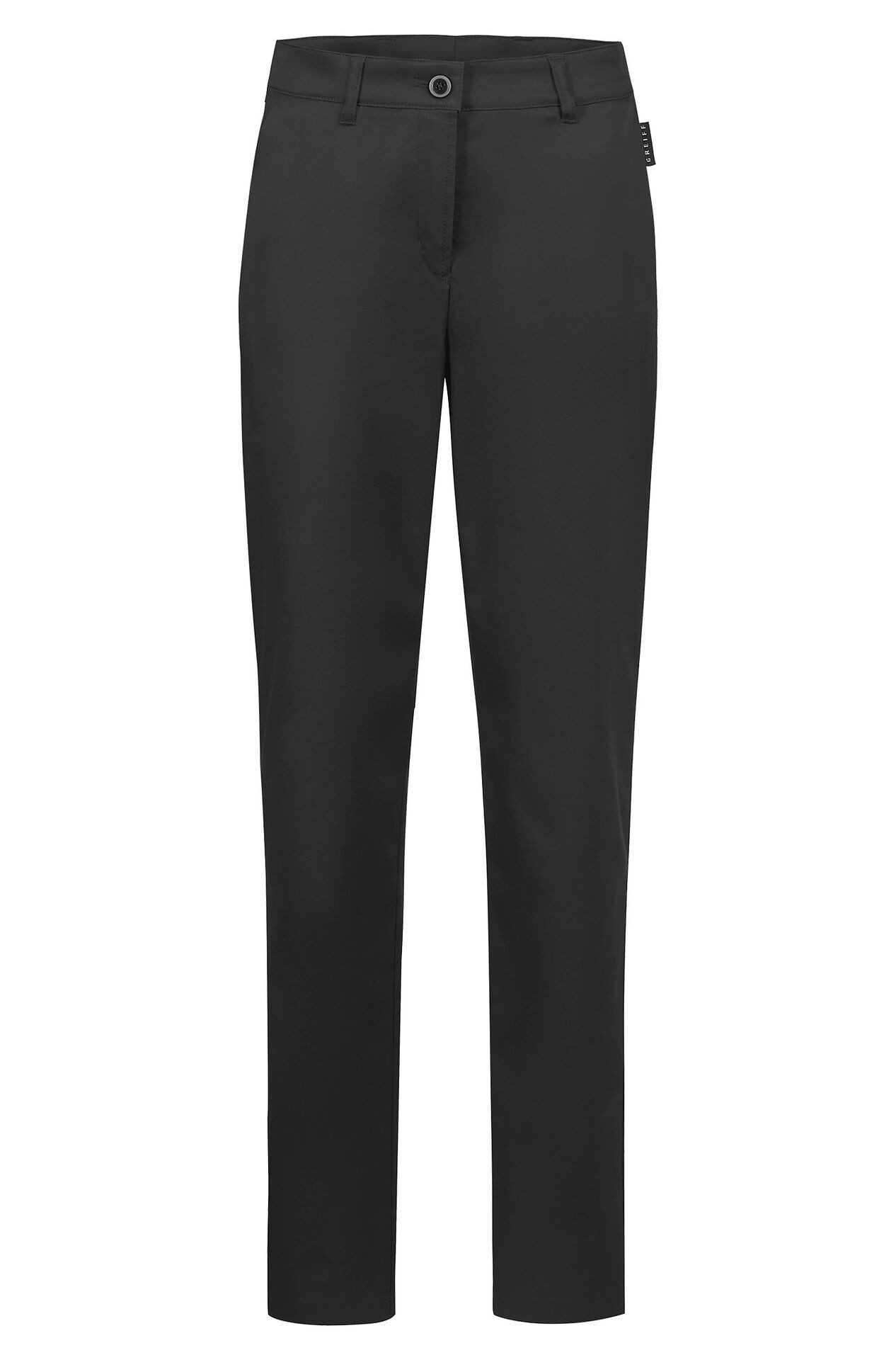 Chinohose Greiff Corporate CASUAL Damen Chino-Hose Regular-Fit Schwarz