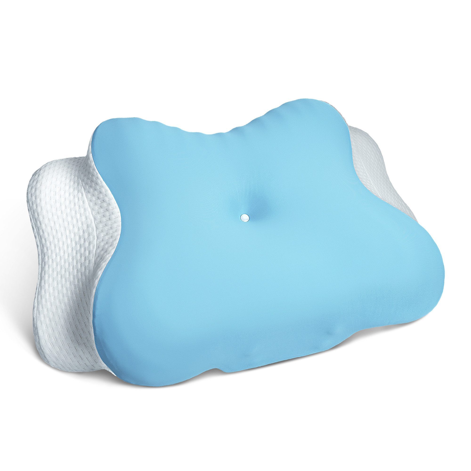 ANYSUN Nackenstützkissen Memory Foam Kissen, Orthopädisches Kopfkissen, Füllung: 100% Polyurethan, Bezug: 87% Nylon, 13% Spandex, Seitenschläfer, Bauchschläfer, Rückenschläfer, Kissen vom OEKO-TEX®, für Erwachsene, Männer, Frauen