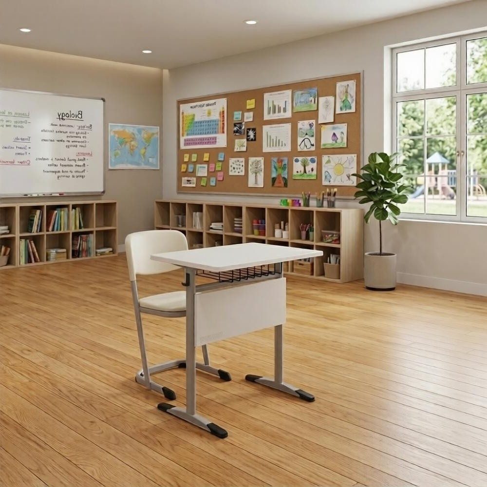 Xlmoebel Kinderschreibtisch Ergonomisches Set aus Schultisch und Stuhl für das Kinderzimmer (Schreibtisch-Set, 2-St., Schultisch; Stuhl), Made in Europa