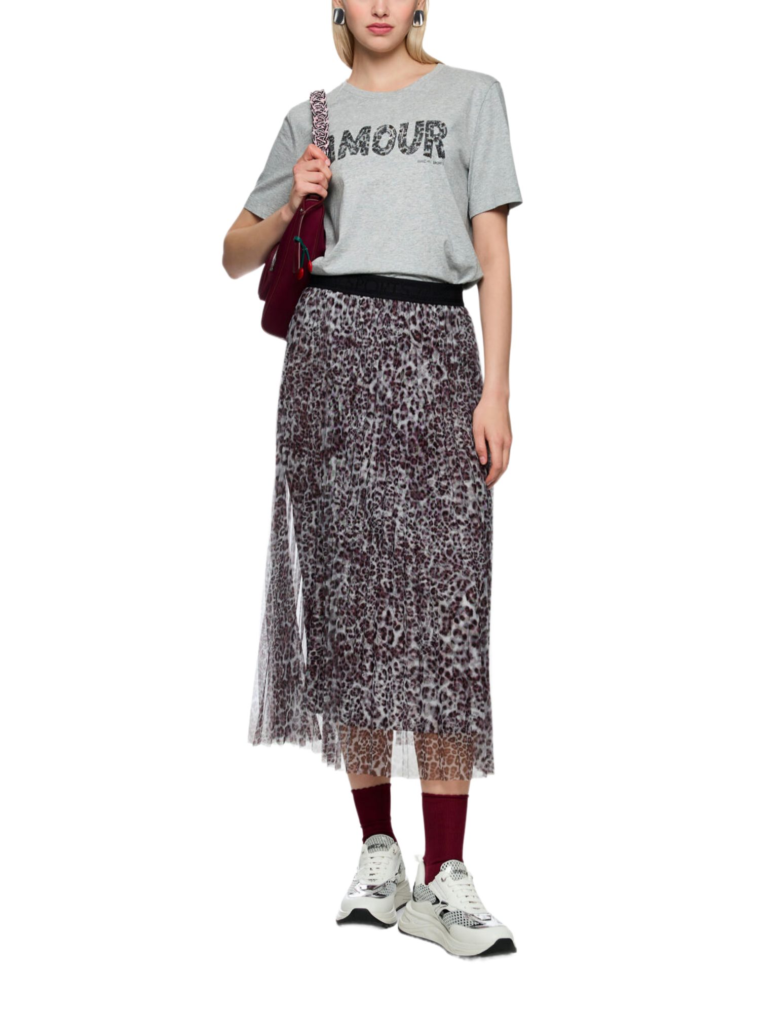 Marc Cain A-Linien-Rock bunt,Casual,Polyester,Animalprint,Regular Fit,Mittel