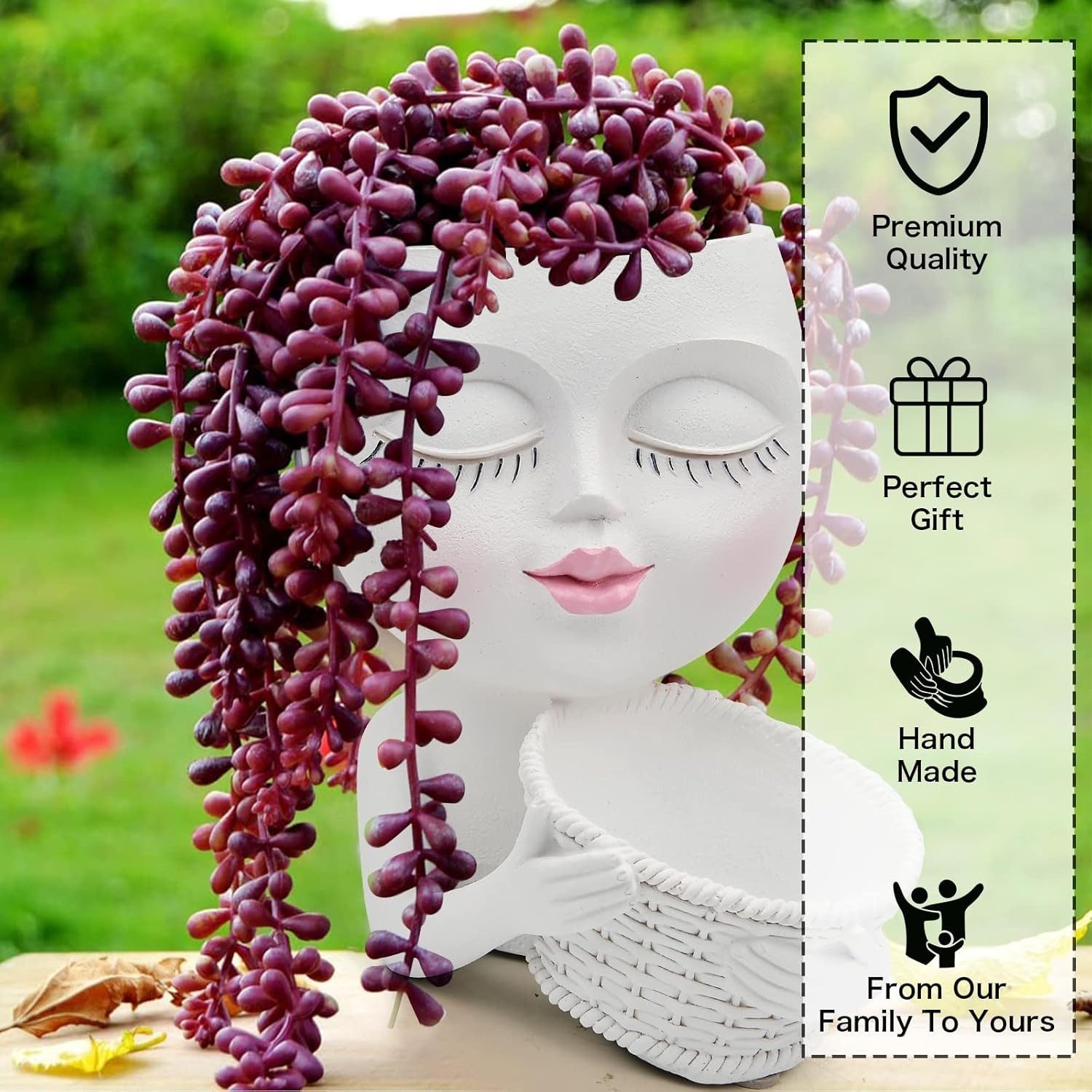 LA CUTE Blumentopf Doppel-Blumentopf mit Gesicht günstig online kaufen