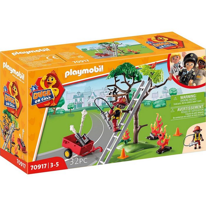 Playmobil® Spielfigur PLAYMOBIL® 70917 Duck on Call- Feuerwehr Action. Rette die Katze!