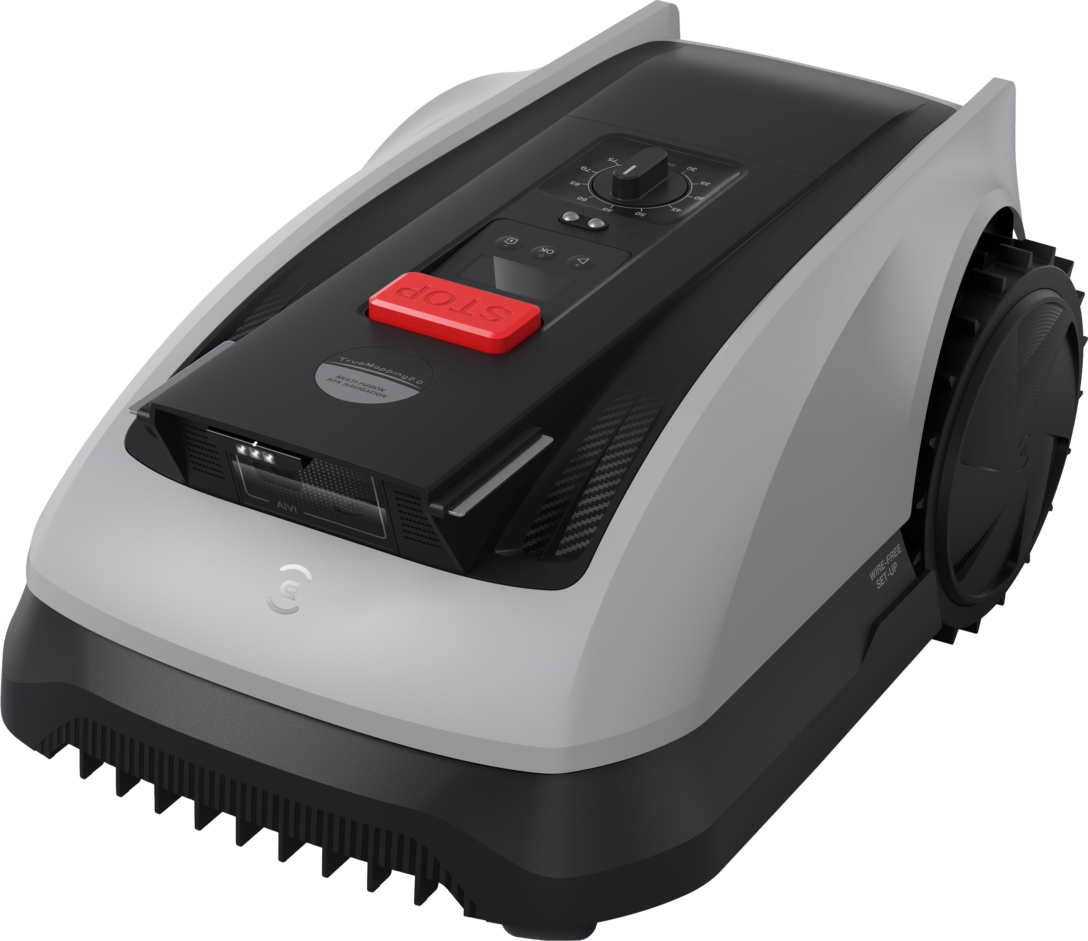 ECOVACS Rasenmähroboter GOAT O600 RTK, bis 600 m² Rasenfläche, (Mäheffizienz von 100 m²/h), mit präziser RTK-Navigation und KI-Kamera zur Hindernisvermeidung