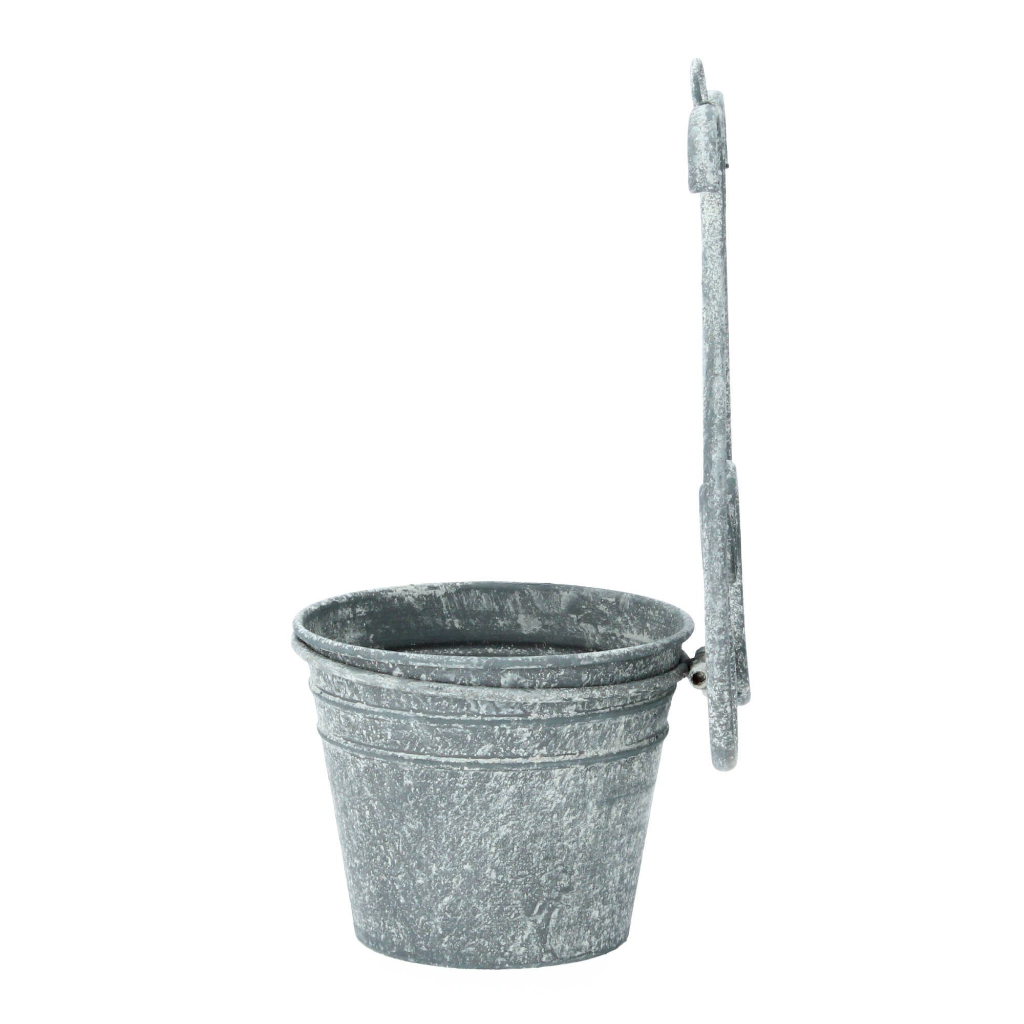 Chic Antique Blumentopf für Wand Blumentopf Wandbefestigung Eisen zink