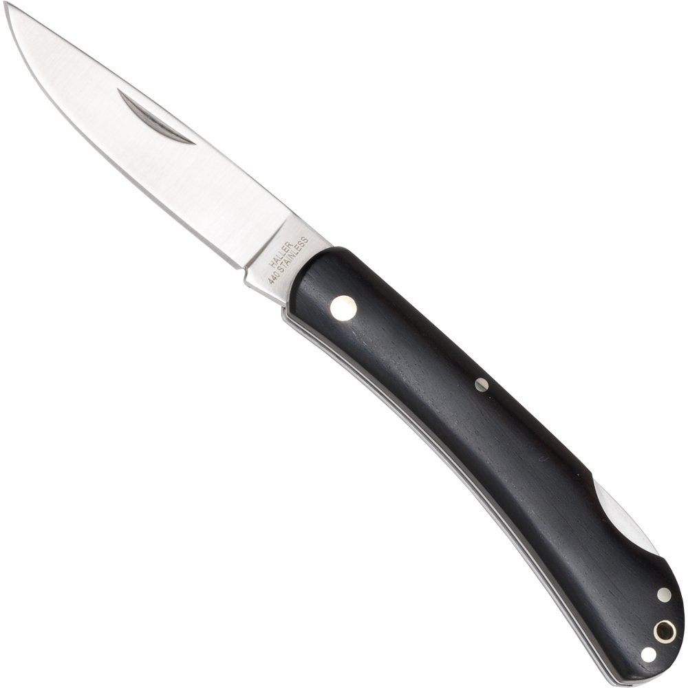 Taschenmesser mit Ebenholzgriff Back Lock rostfrei
