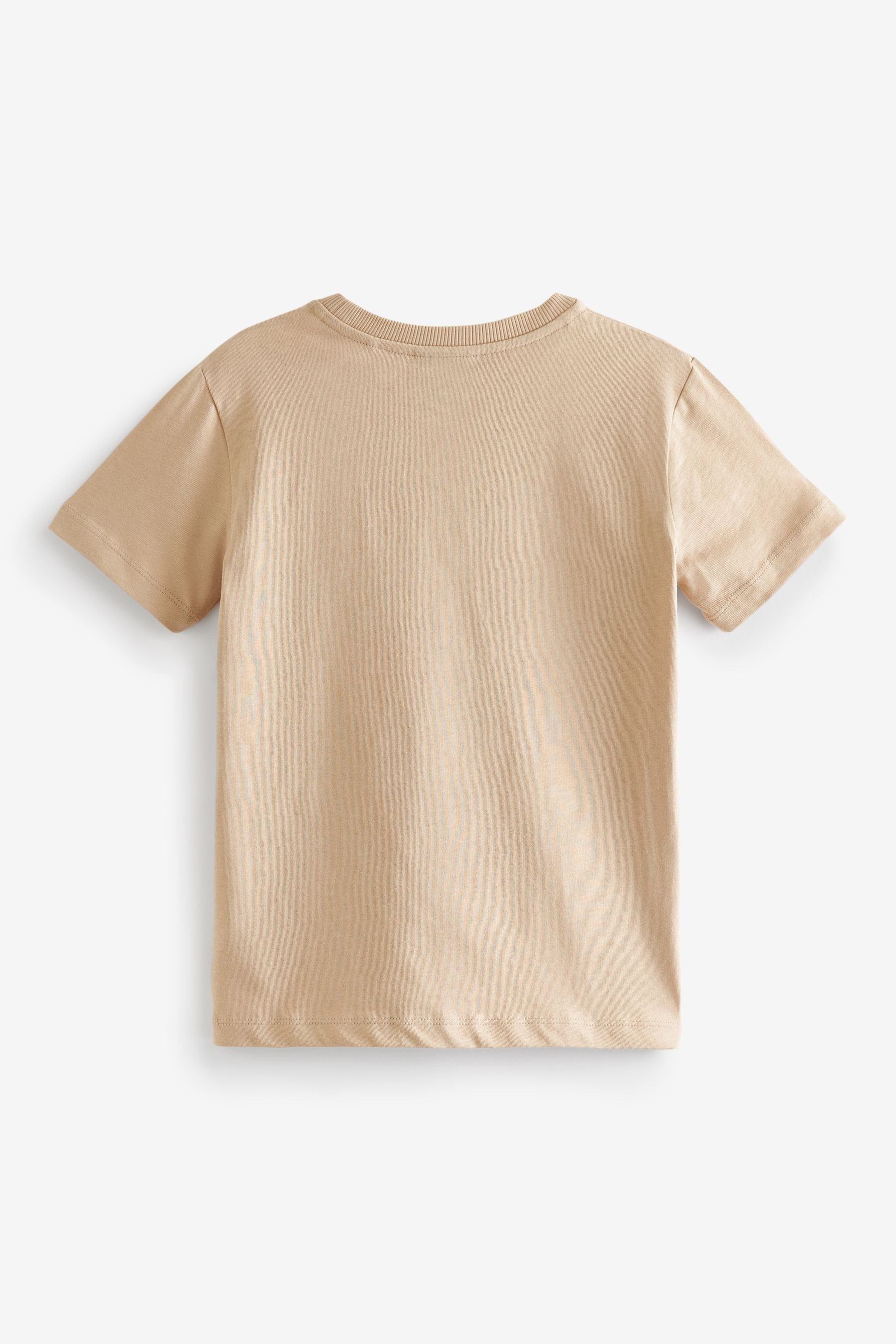 Next T-Shirt Lizenziertes Cement Neutral T-Shirt mit (1-tlg) Allover-Print
