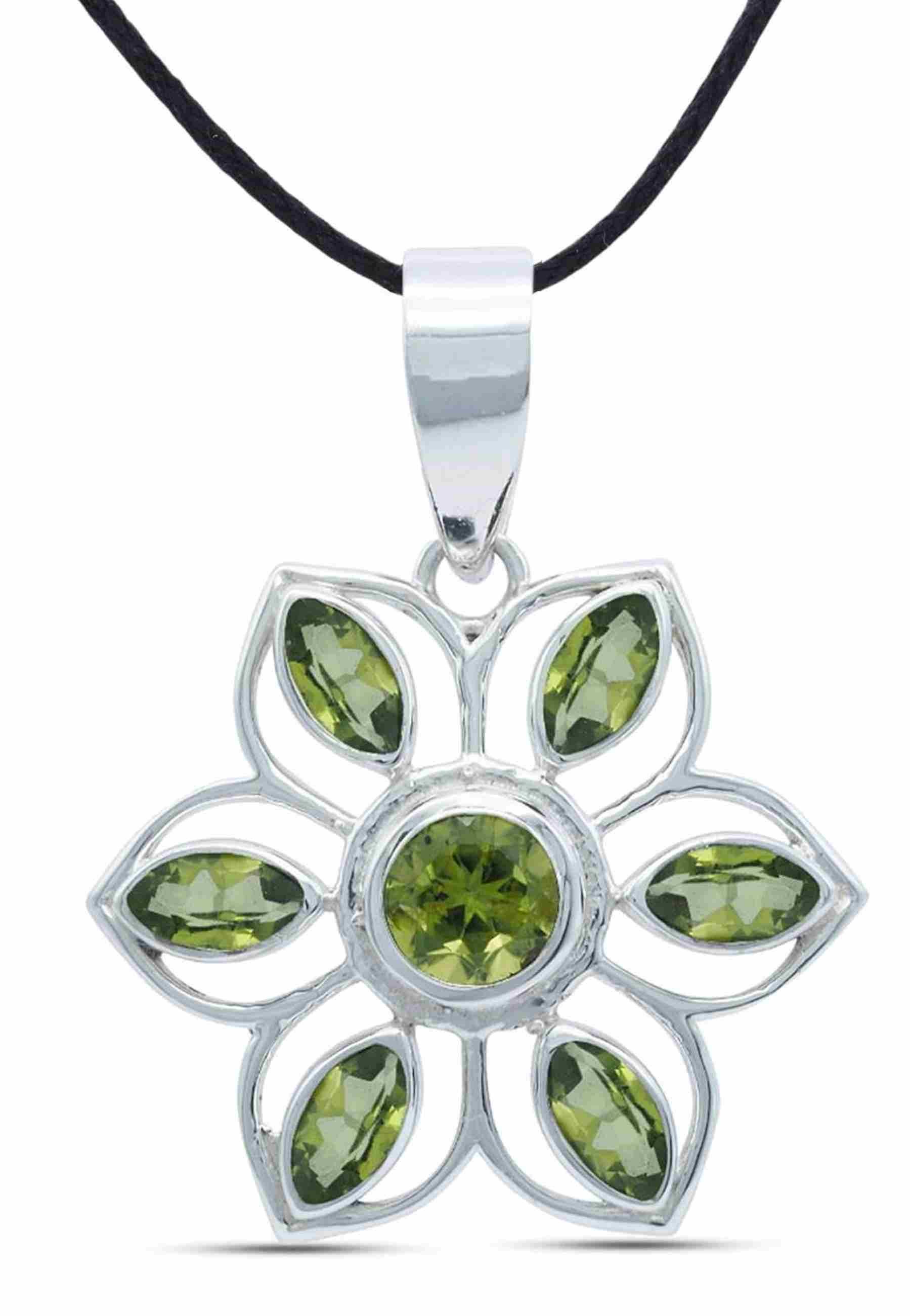 Kettenanhänger MONGIRI aus 925 Silber mit Peridot