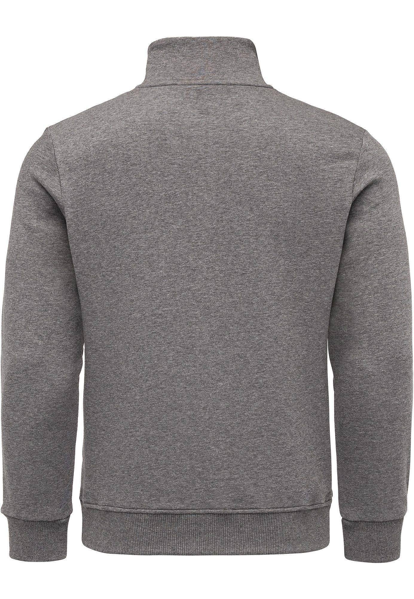 Amaci&Sons Sweatshirt LANDON Troyer Troyer Herren Pullover Zipper Sweatjacke Sweatshirt Sweatjacke