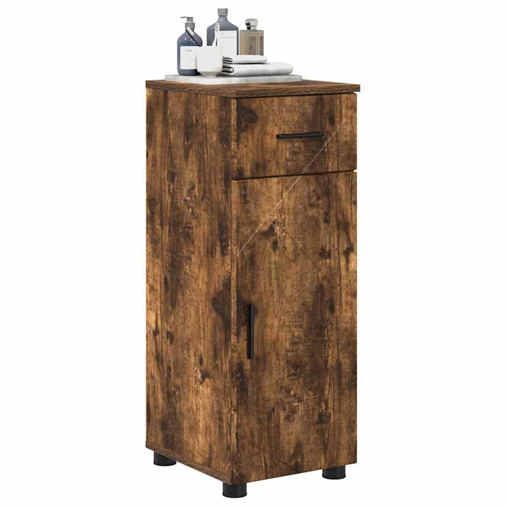 vidaXL Badezimmerspiegelschrank Badezimmer Schrank Räuchereiche 30 günstig online kaufen