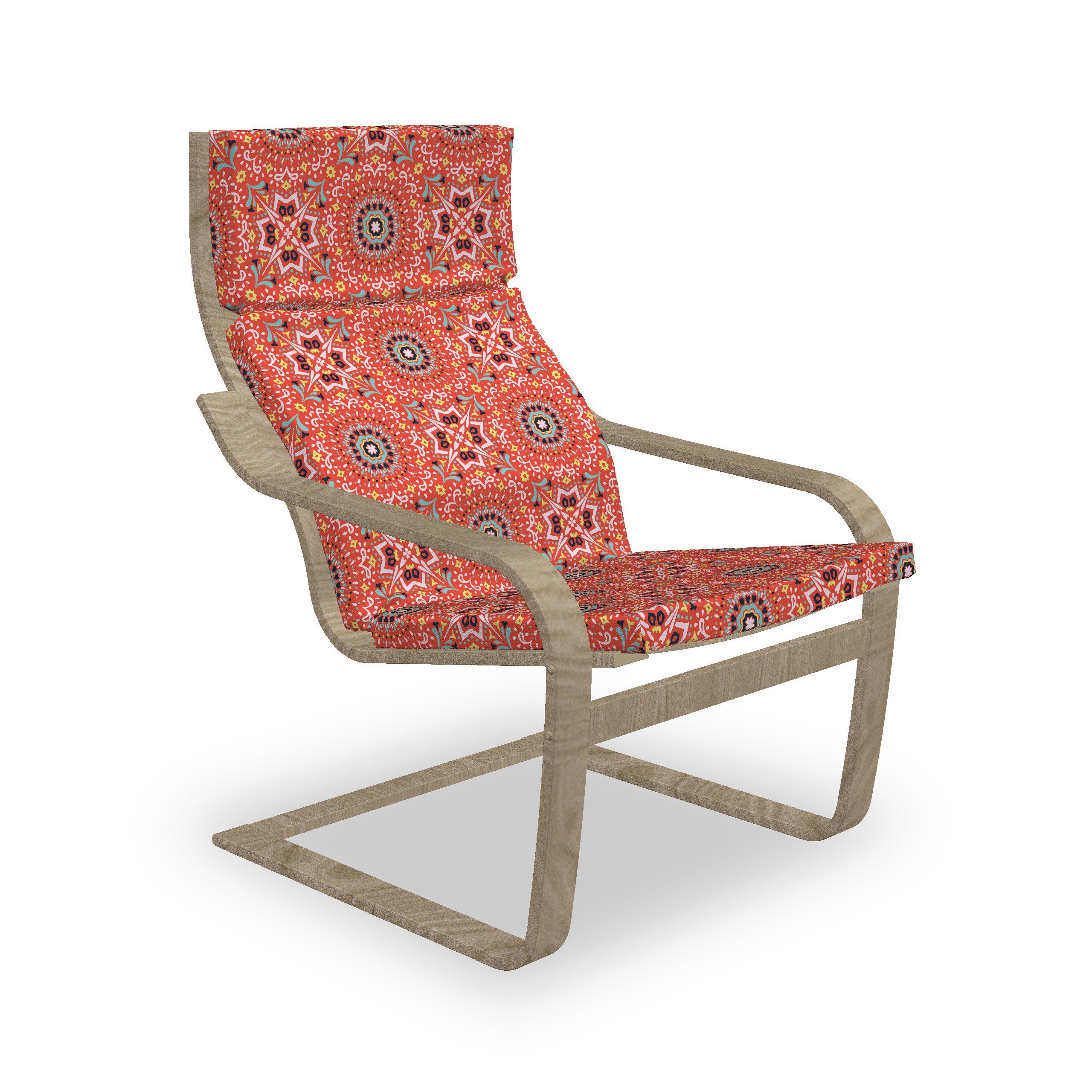 Abakuhaus Stuhlkissen Sitzkissen mit Stuhlkissen mit Hakenschlaufe und Reißverschluss, Boho Talavera Inspire Muster
