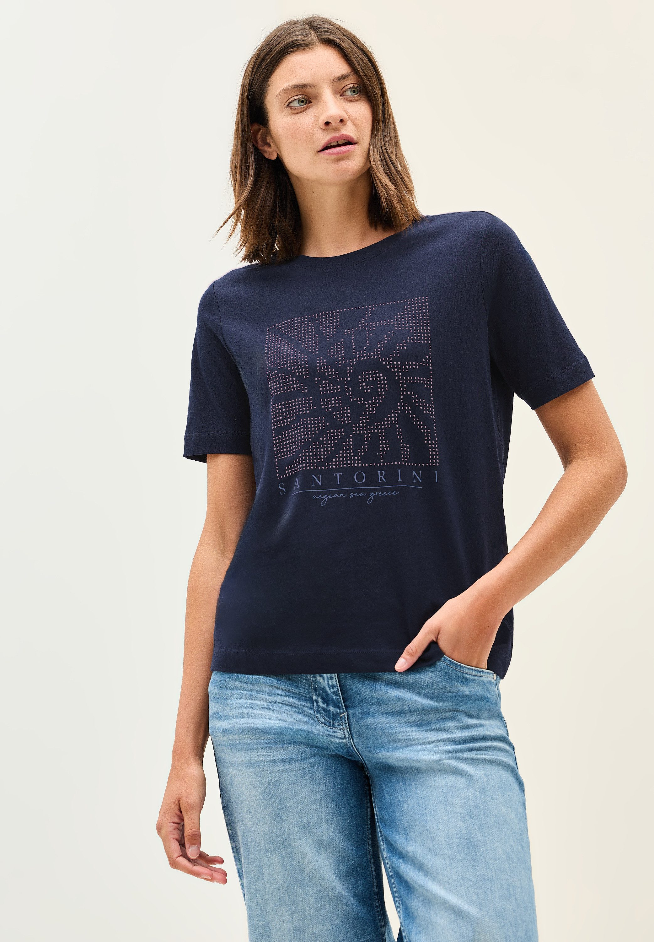 CECIL T-Shirt mit Schmucksteinen günstig online kaufen