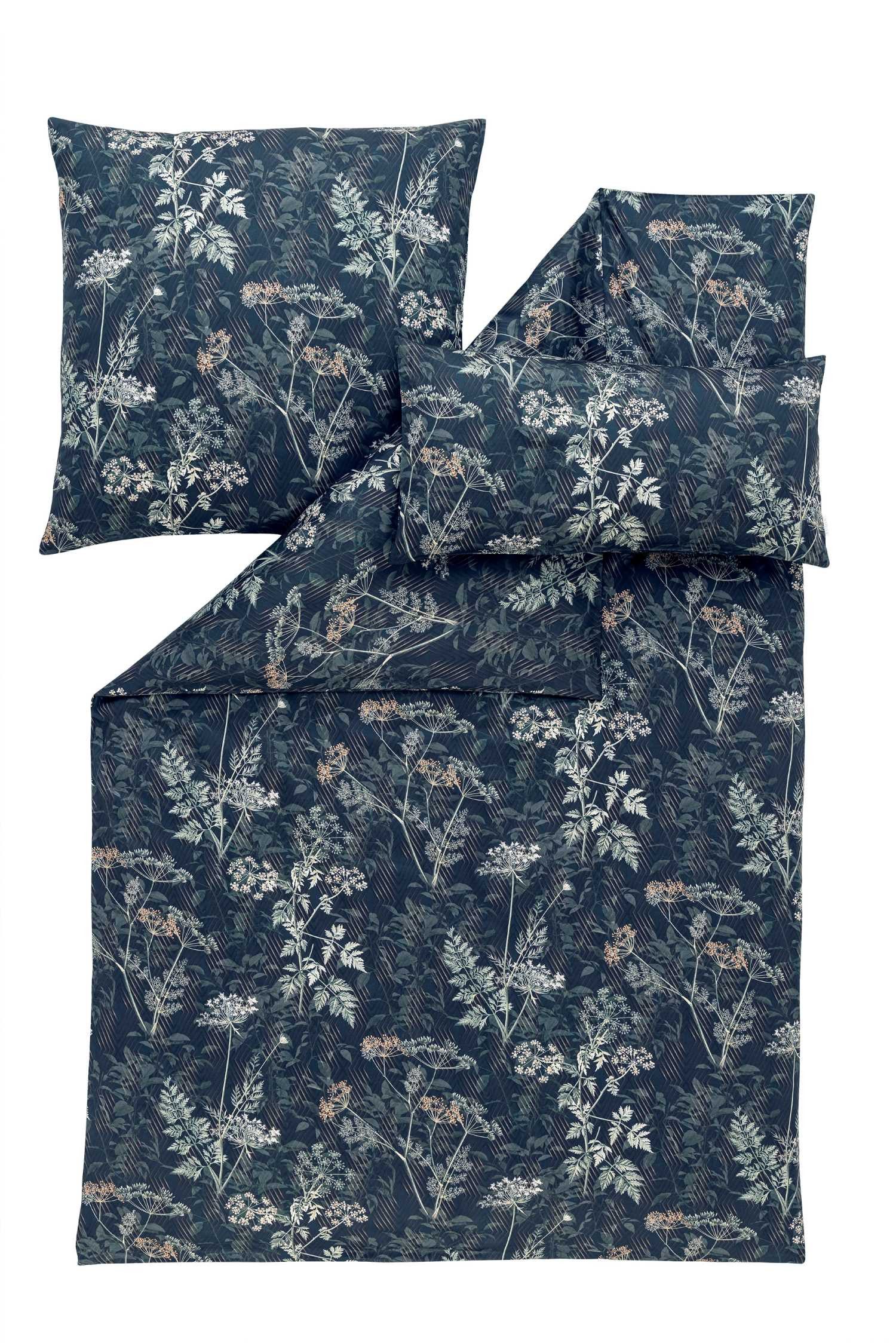Estella Постельное белье Estella Schweizer Premium Satin Постельное белье 155x220 Achillea Gräser, Satin, 2 teilig