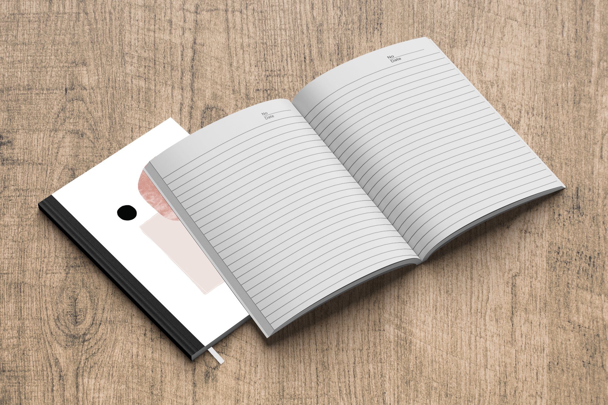 Notizbuch Abstrakt - Pastell Merkzettel, Design, Haushaltsbuch Notizheft, - A5, Journal, Tagebuch, Seiten, MuchoWow 98
