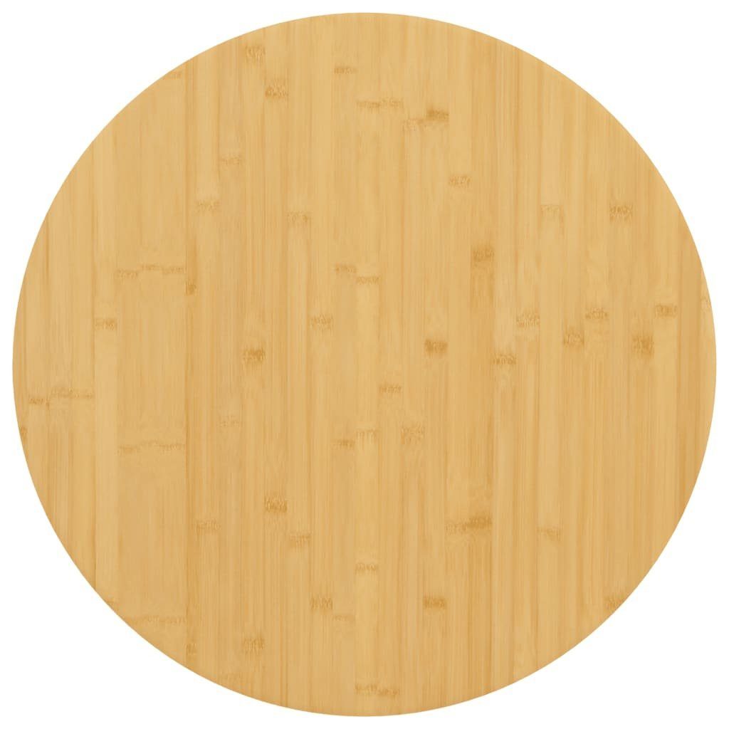 furnicato Tischplatte Ø60x4 cm Bambus (1 St)