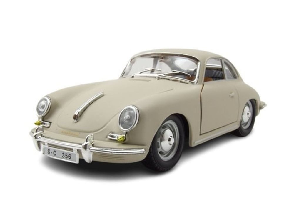 Bburago Modellauto Porsche 356 B Coupe 1961 creme, Maßstab 1:24
