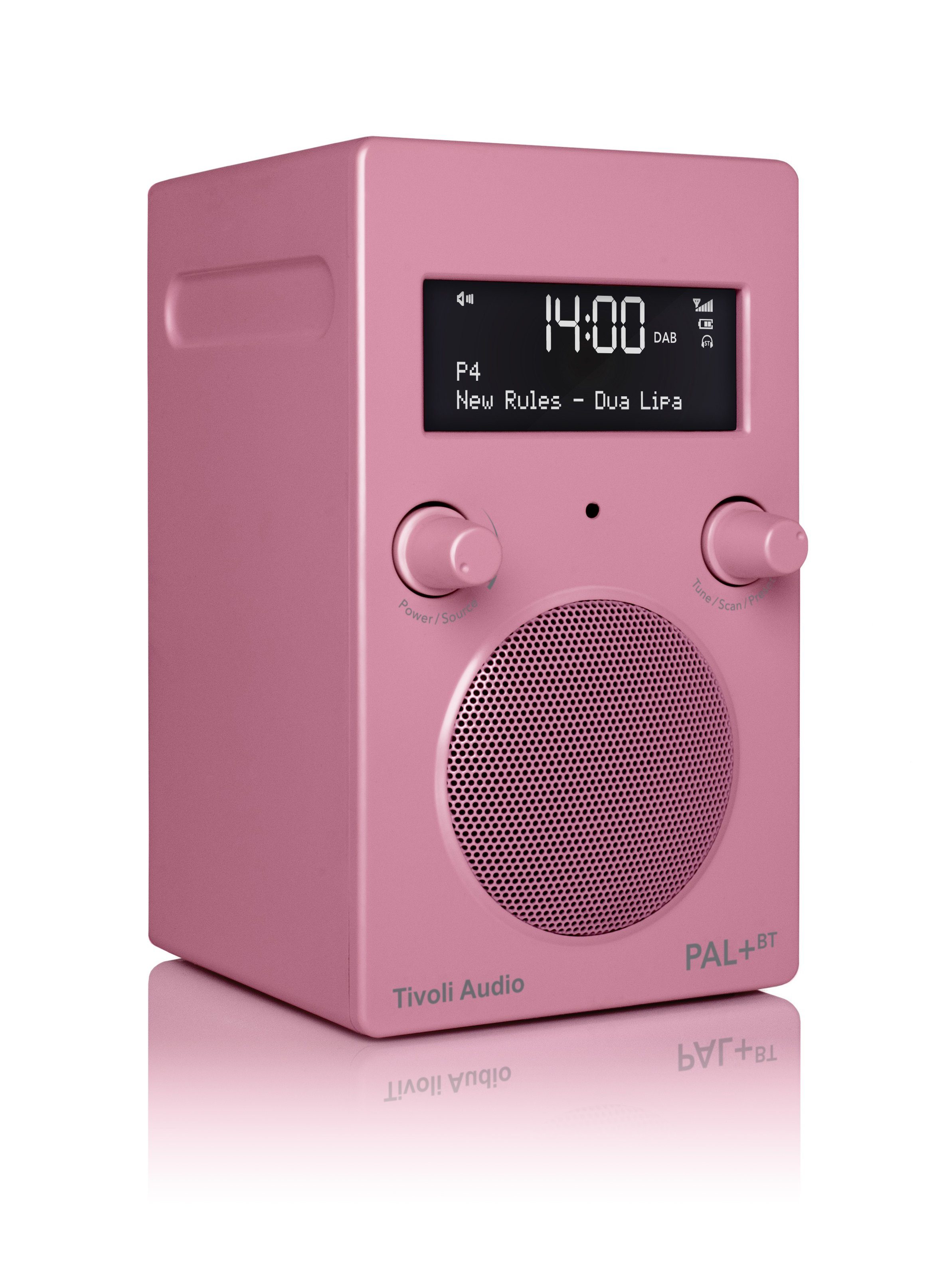 Tivoli PAL+ (DAB) (DAB), FM-Tuner, Audio wasserabweisendes Digitalradio Rosa (Digitalradio tragbar, Bluetooth) Küchen-Radio, BT Gehäuse,
