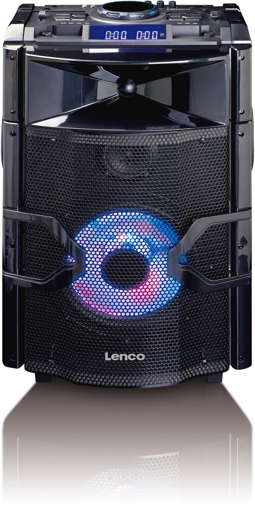 Kein notwendig, mit Lenco Soundsystem Licht PMX-250 Stromanschluss zu hält Stunden Party-Lautsprecher, 10 aufladbare bis Batterie Mixfunktion, die BT,