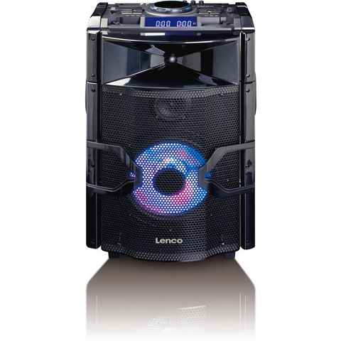 Lenco PMX-250 Soundsystem mit Mixfunktion, BT, Licht Party-Lautsprecher
