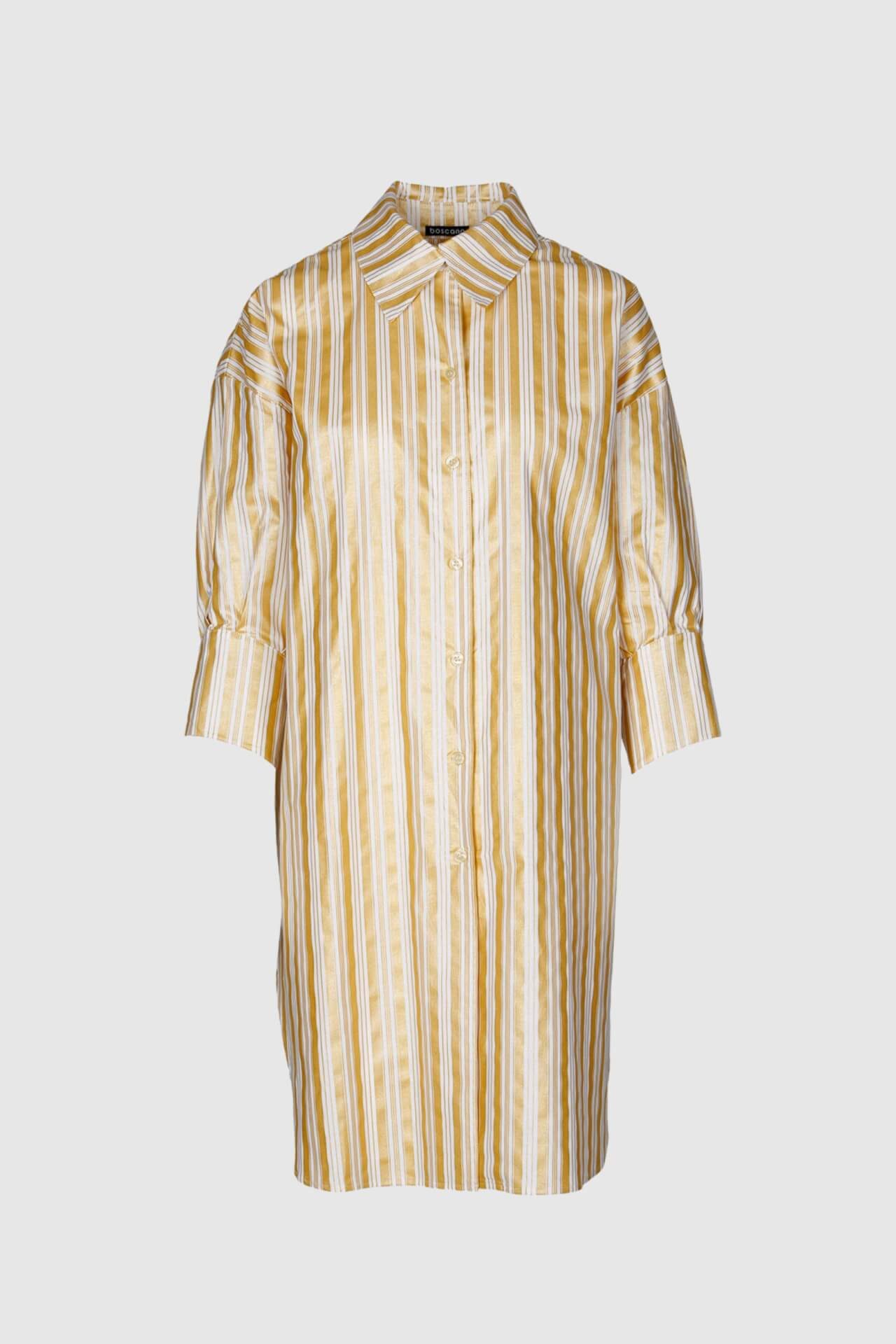 Boscana Hemdblusenkleid Blusenkleid aus Baumwolle mit Streifen