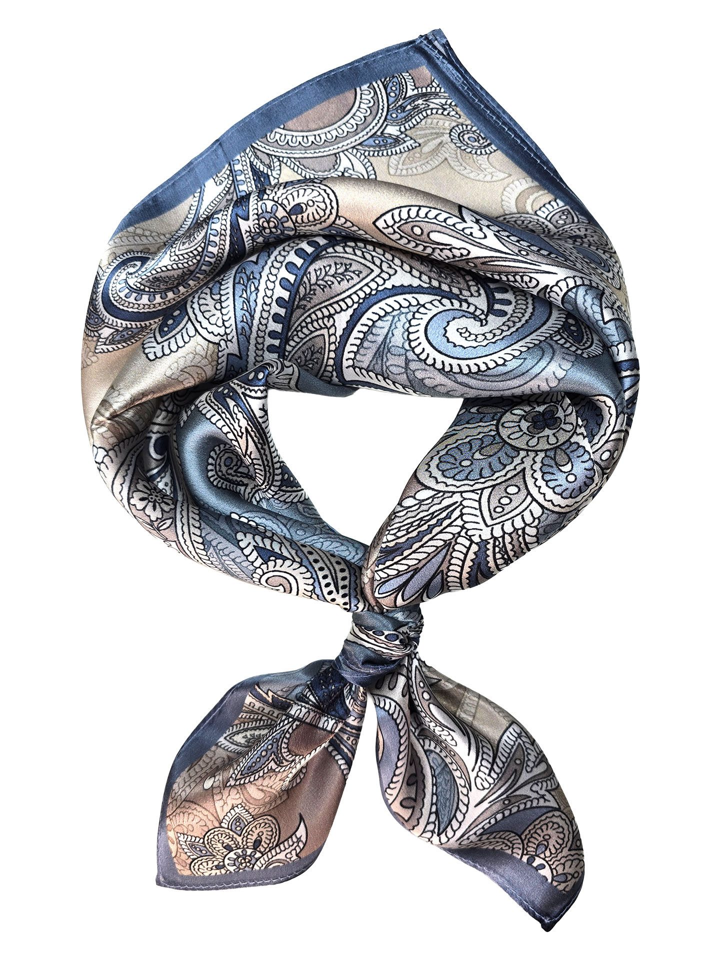 Moschen-Bayern Halstuch Halstuch Damen Herren Nickituch Seidentuch Seidenhalstuch Blau