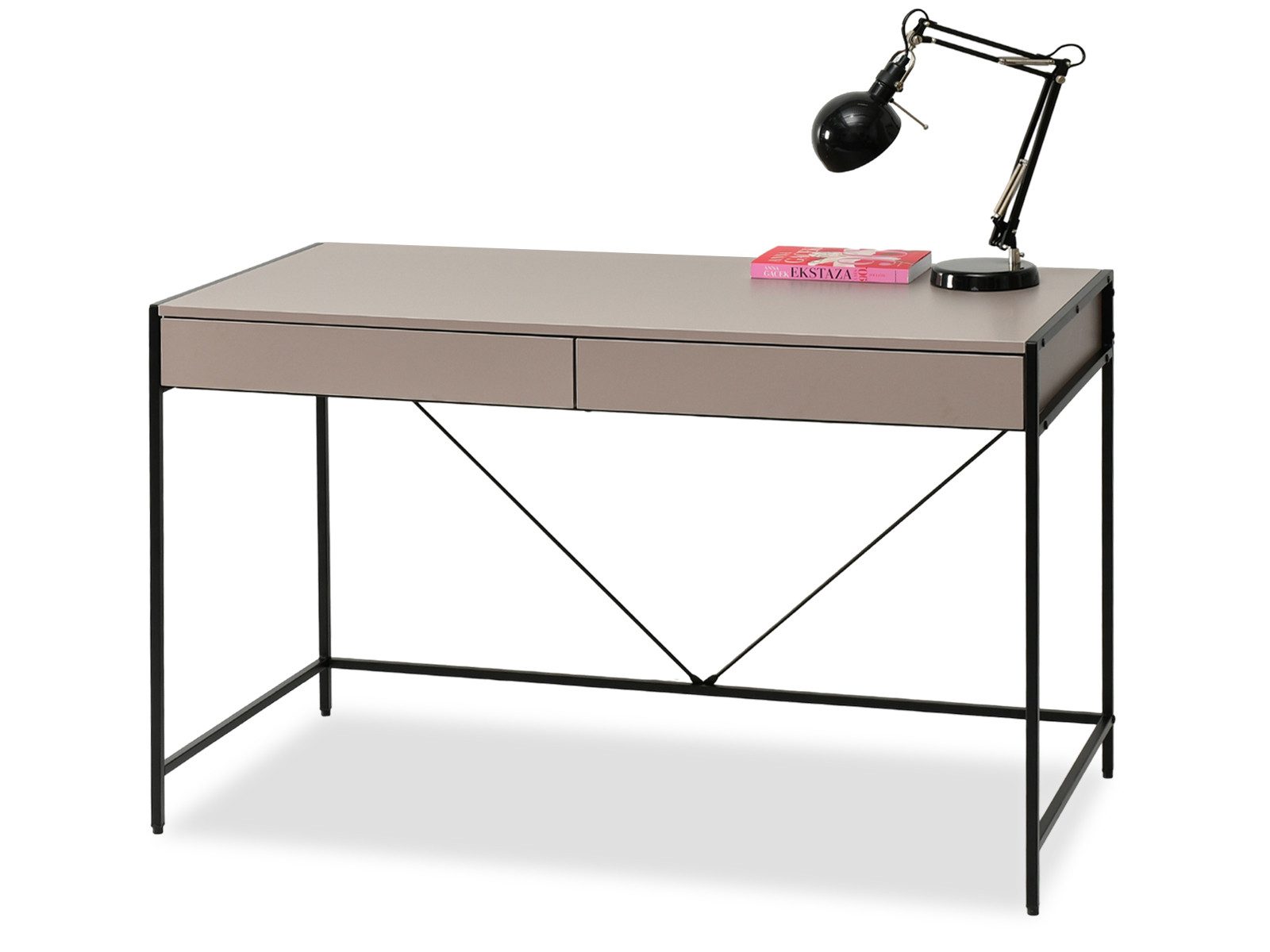 Compleo Schreibtisch mit 2 Schubladen, Breite: 123 cm, Modern design günstig online kaufen