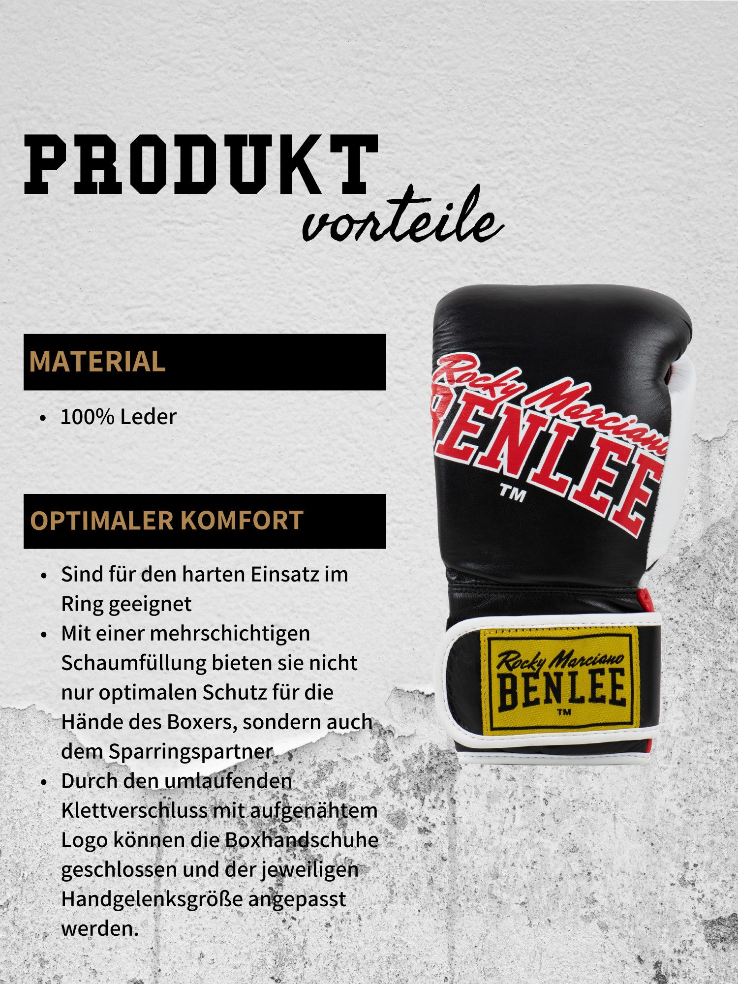 Benlee Rocky Marciano Boxhandschuhe BANG LOOP (2-tlg)