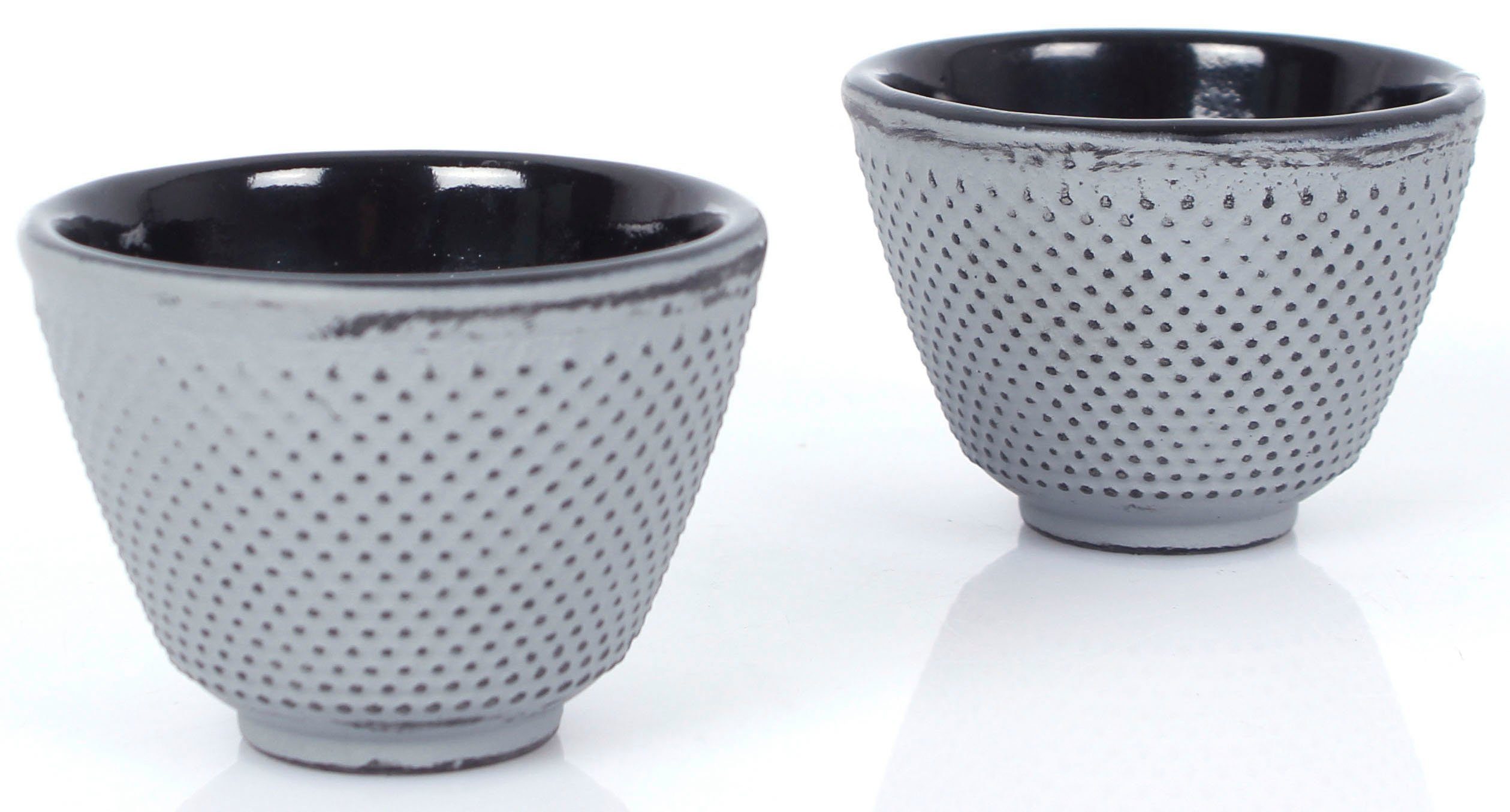 ECHTWERK Teeservice (4-tlg), 2 Personen, Gusseisen, Vintage-Design, 0,8 L, Gusseisen, abnehmbares Sieb