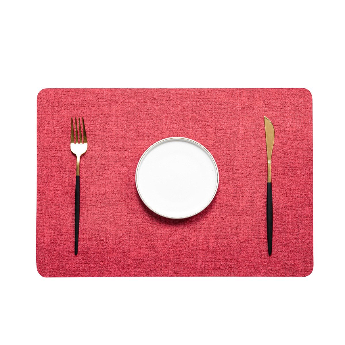 Coonoor Platzset 6er Set Wasserdichte Tischset mit Untersetzer,43x30 cm, (Abwaschbar,Platzsets Abwischbar,Hitzebeständig,Rutschfest, 2-St), für den Esstisch, die Küche oder das Büro,Halloween,Weihnachten