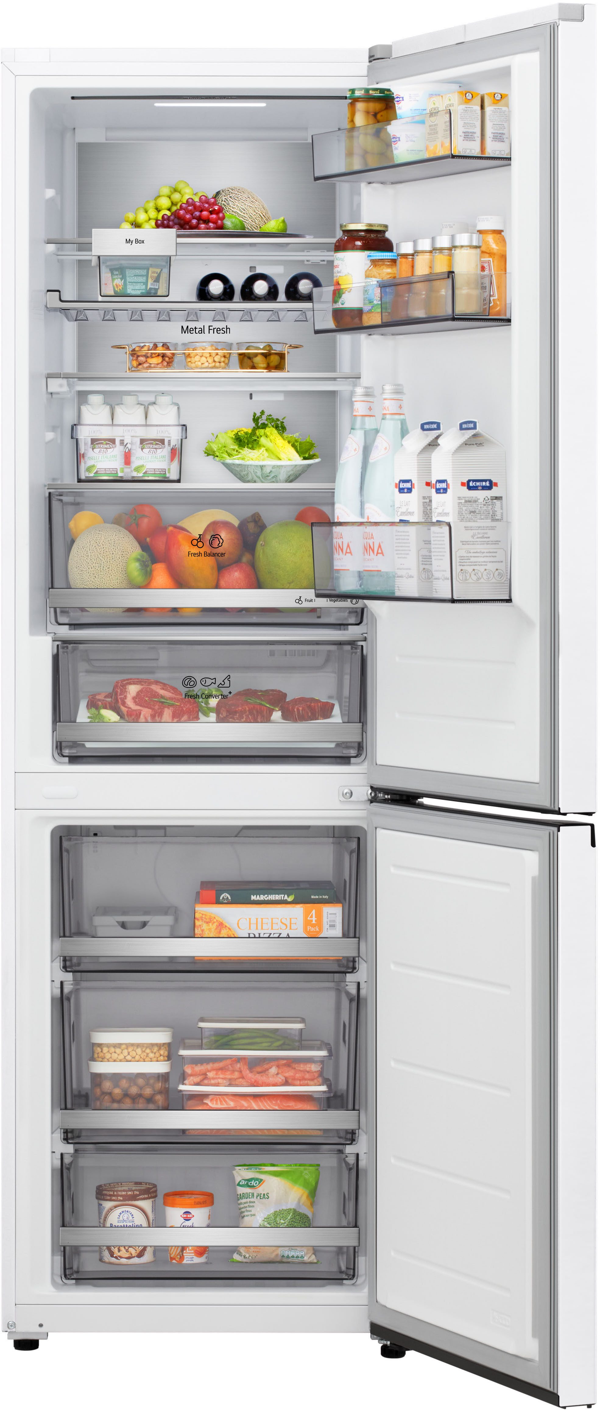 LG Kühl-/Gefrierkombination Serie 7 GBBS716ASW, 186 cm hoch, 59,7 cm breit, Vollintegrierbarer Kühlschrank dank frontaler Luftzufuhr und Abluft – Bild 2 von 5